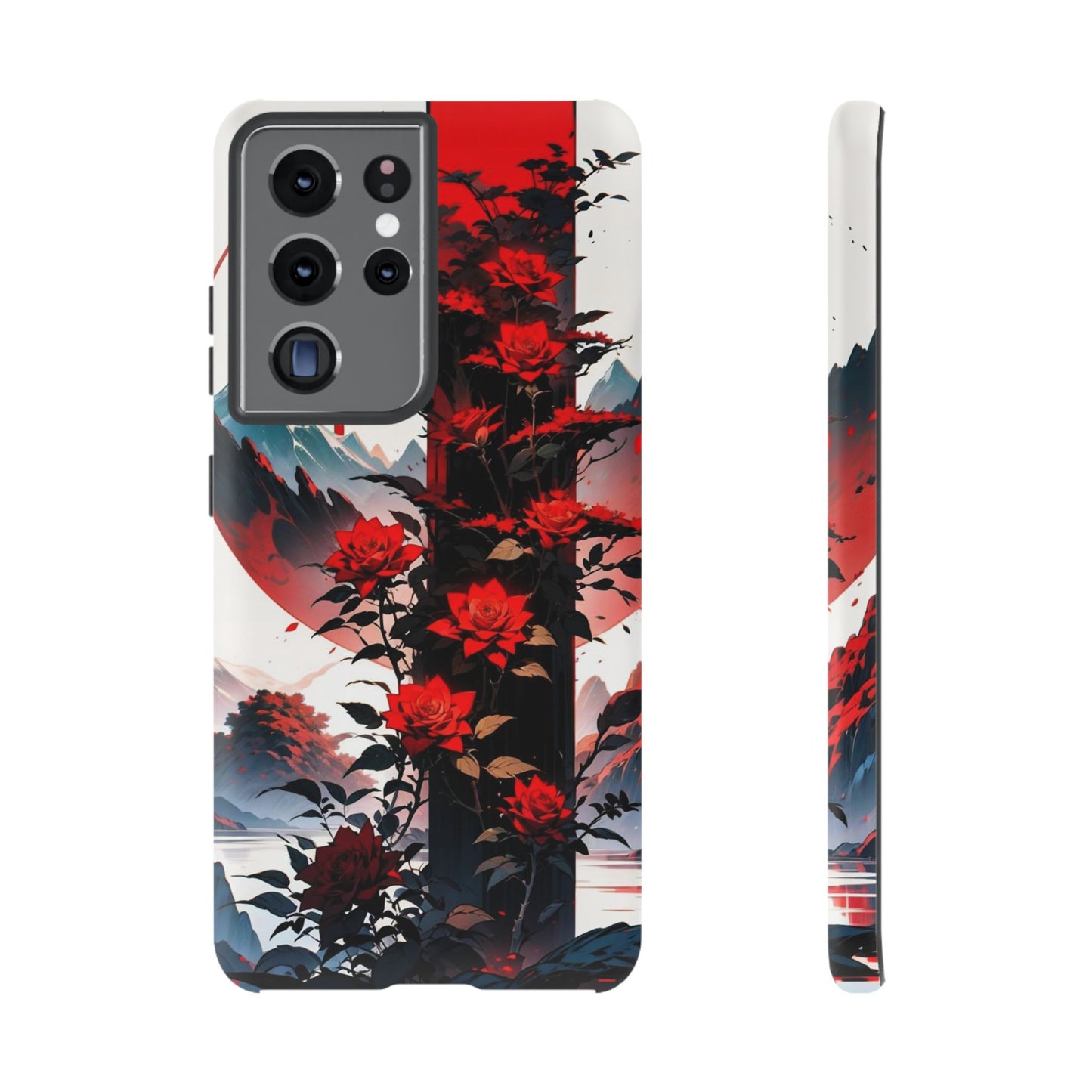 Crimson Bloom Tough Cases