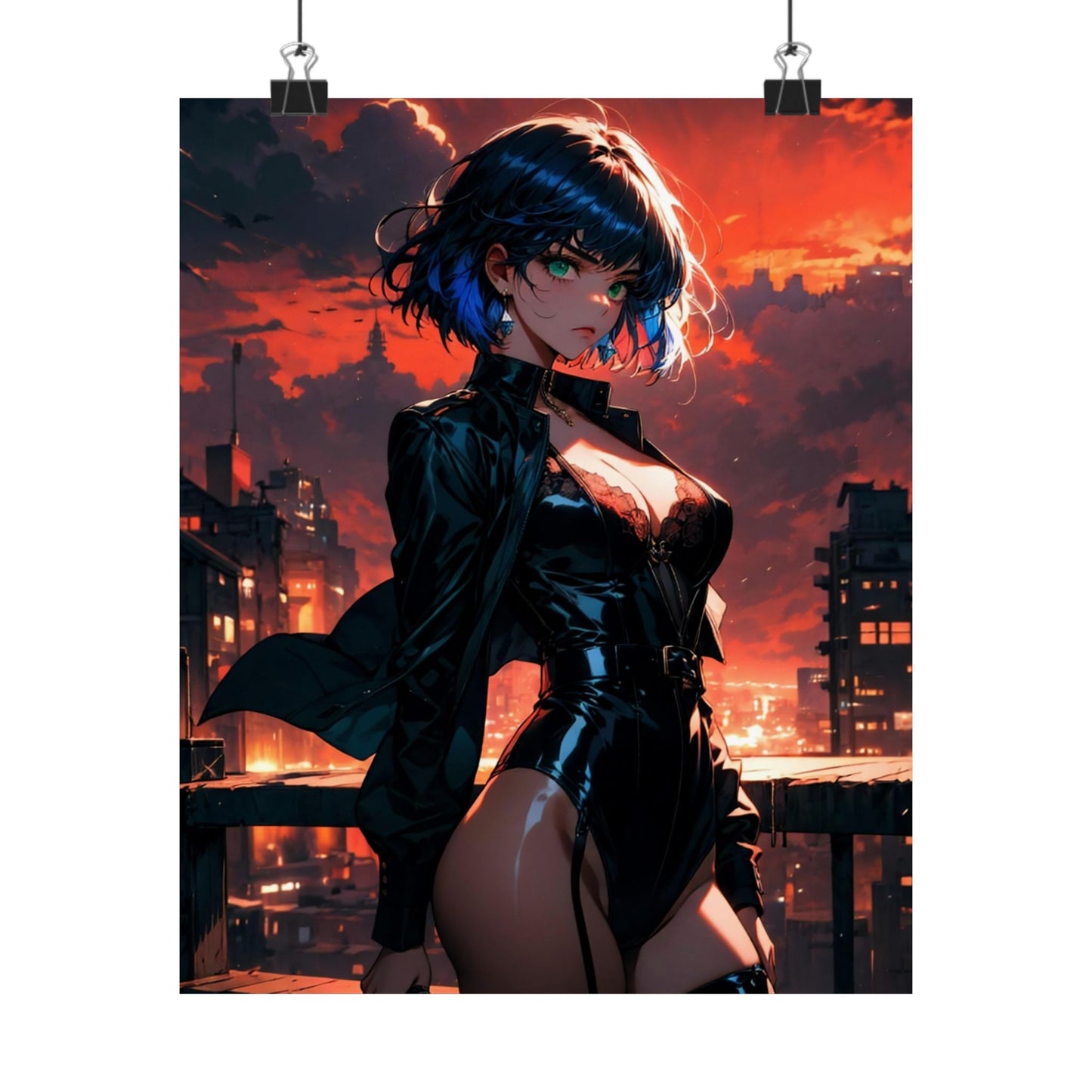 Agent Blue Matte Vertical Posters