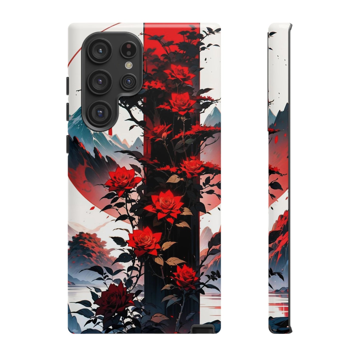 Crimson Bloom Tough Cases