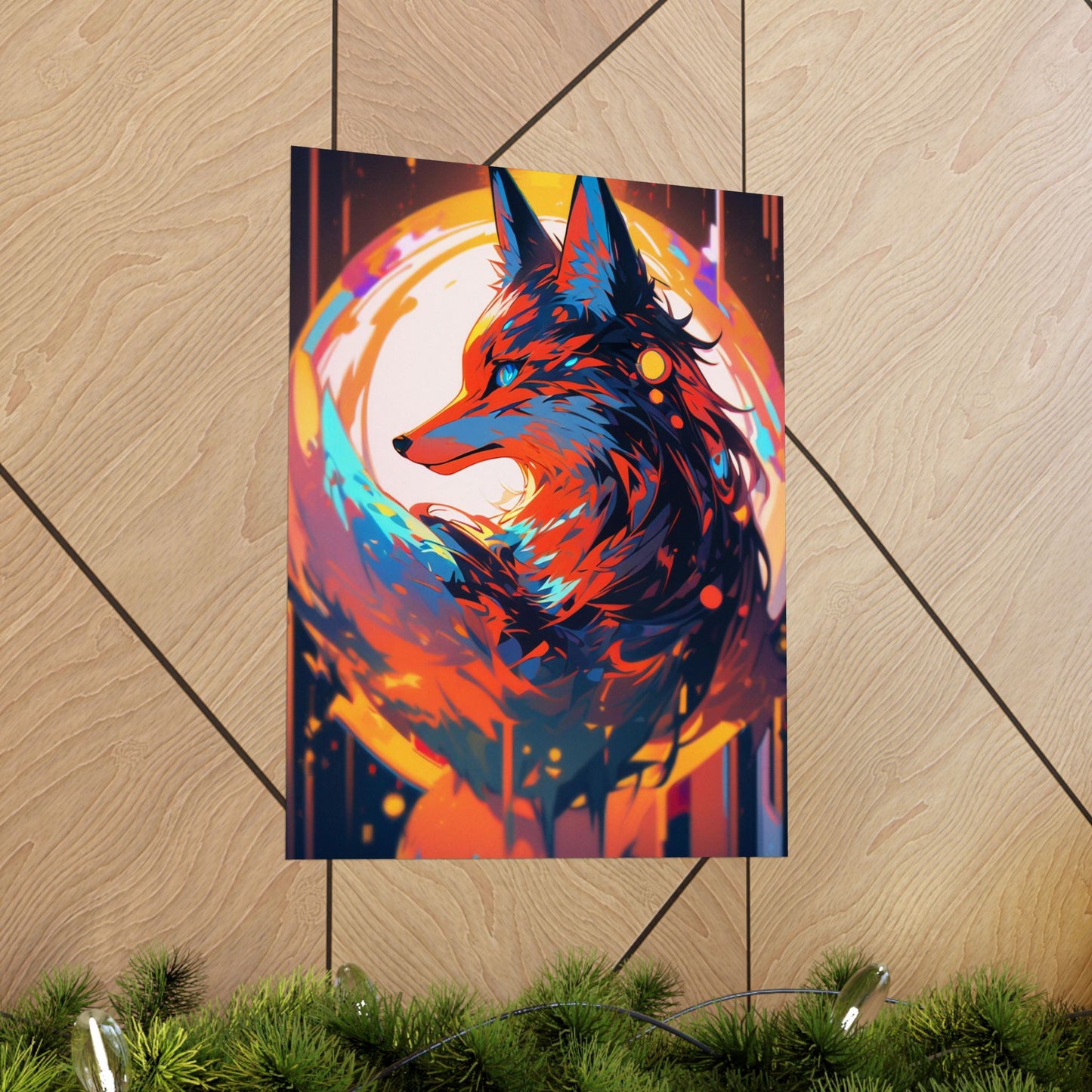 Bright Fox Vertical Posters