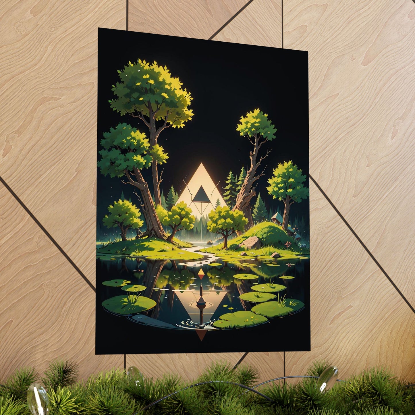 Sacred Forest Light Vertical Posters