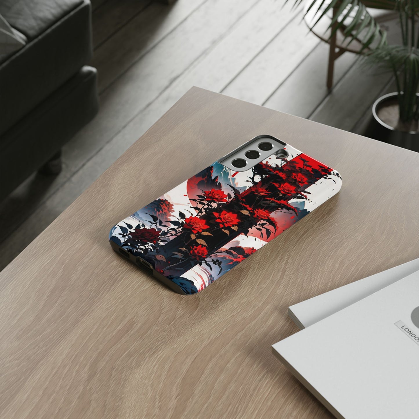 Crimson Bloom Tough Cases
