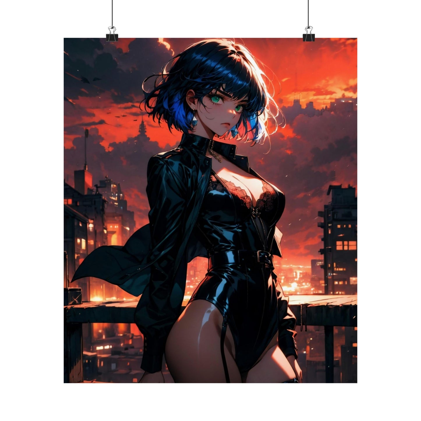 Agent Blue Matte Vertical Posters