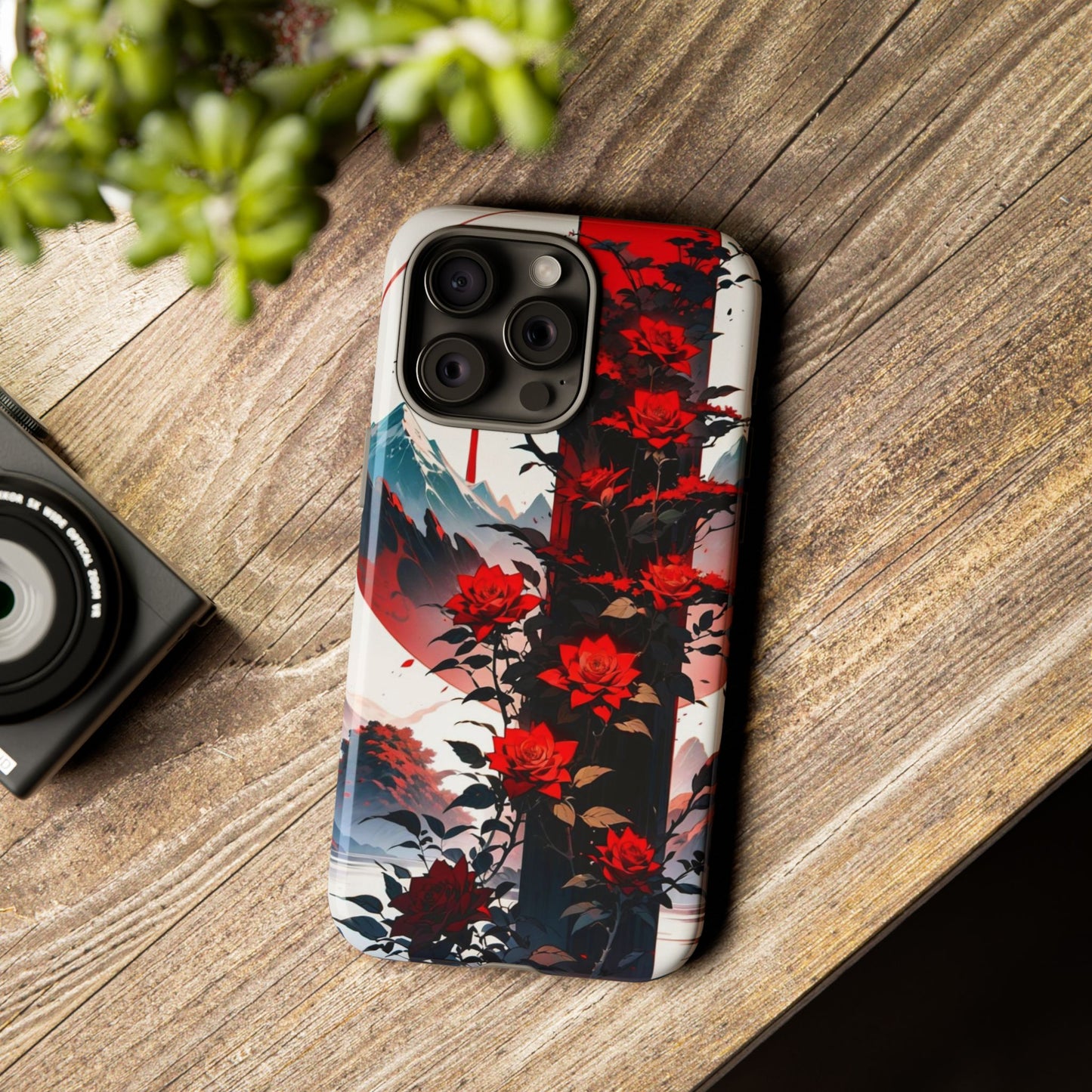 Crimson Bloom Tough Cases