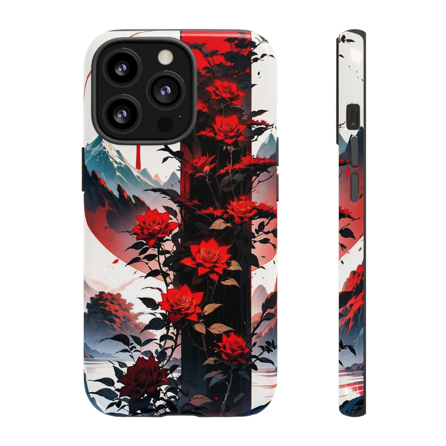 Crimson Bloom Tough Cases