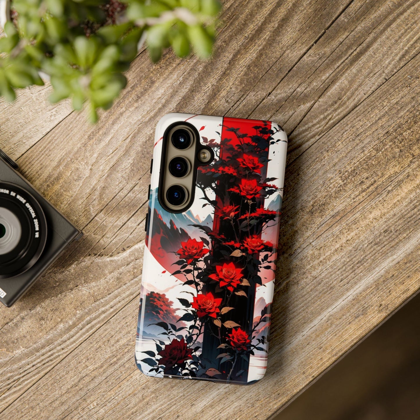 Crimson Bloom Tough Cases