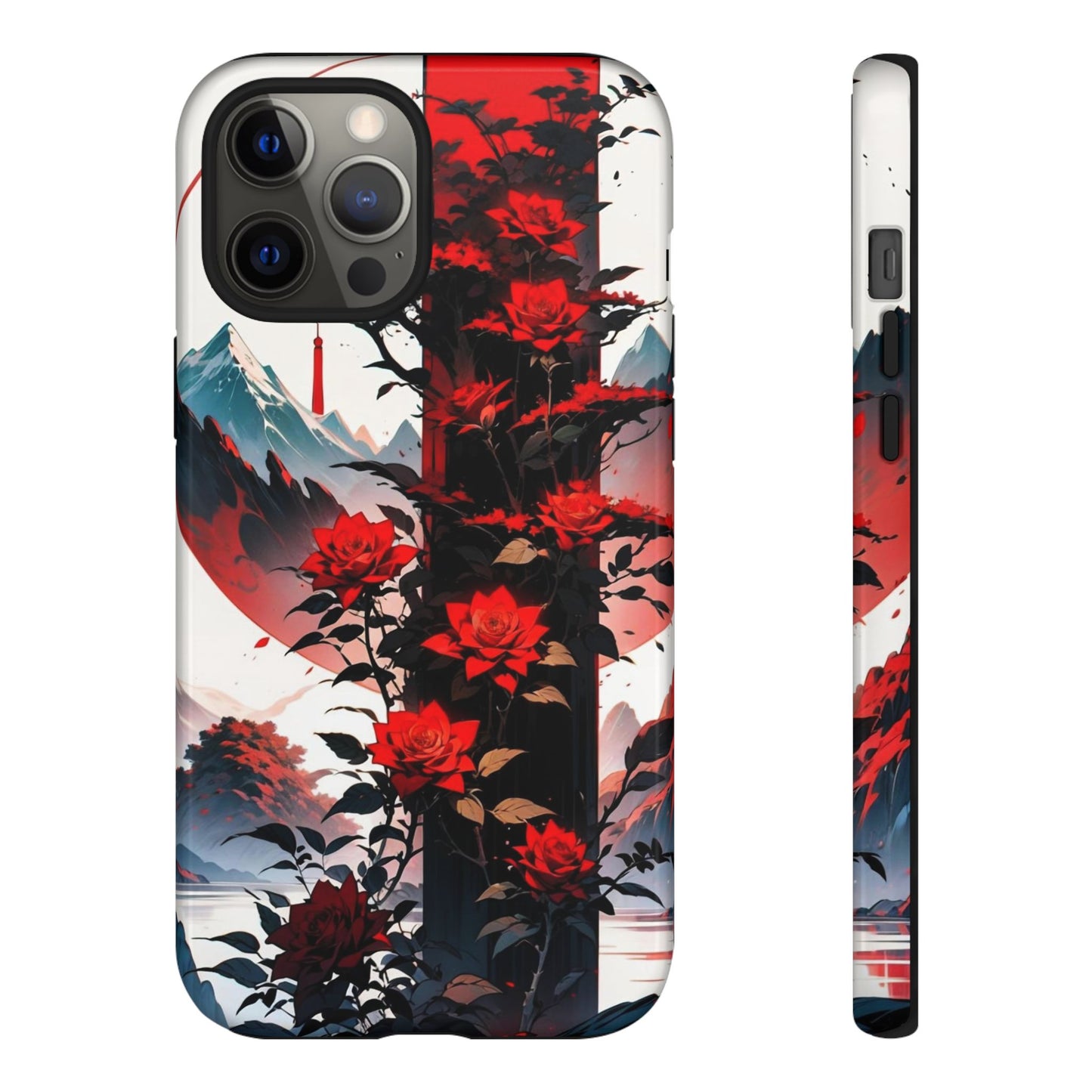 Crimson Bloom Tough Cases