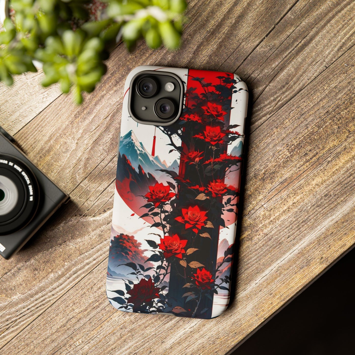 Crimson Bloom Tough Cases
