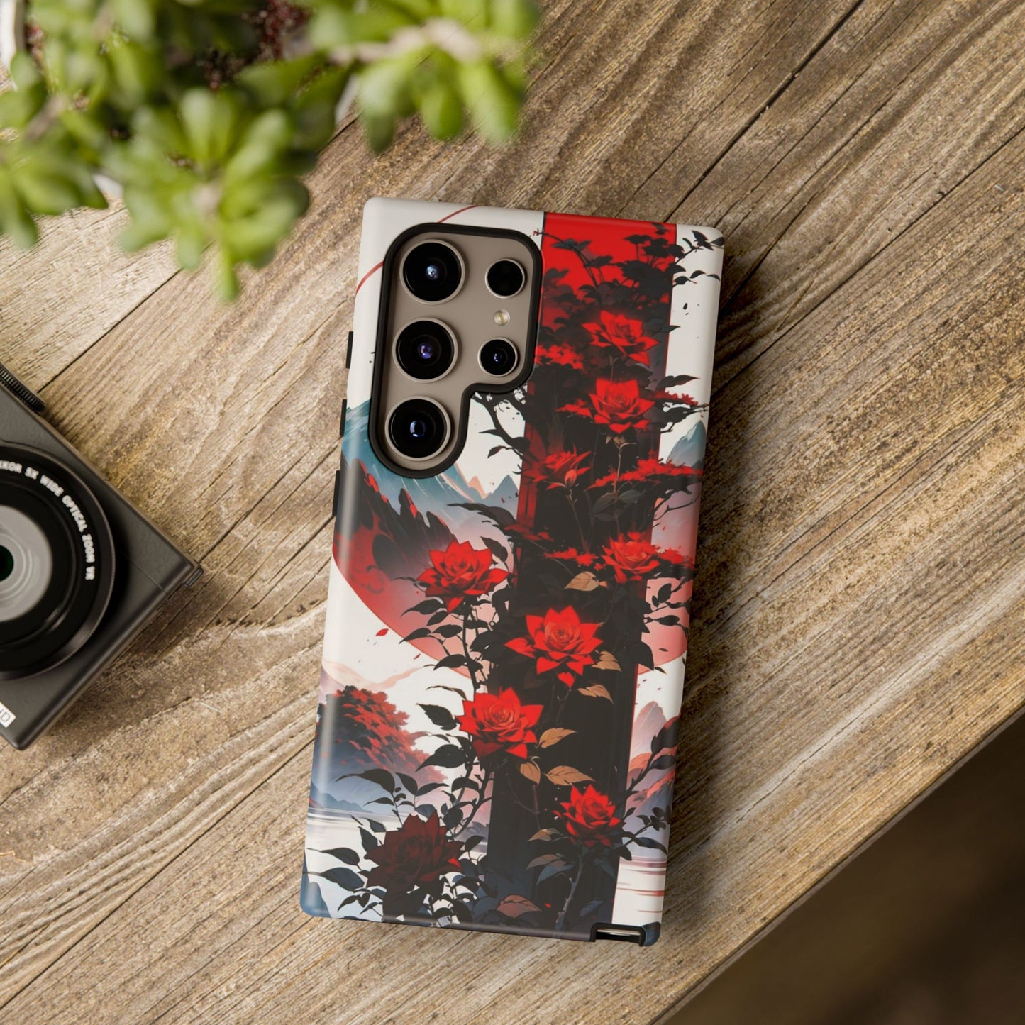 Crimson Bloom Tough Cases