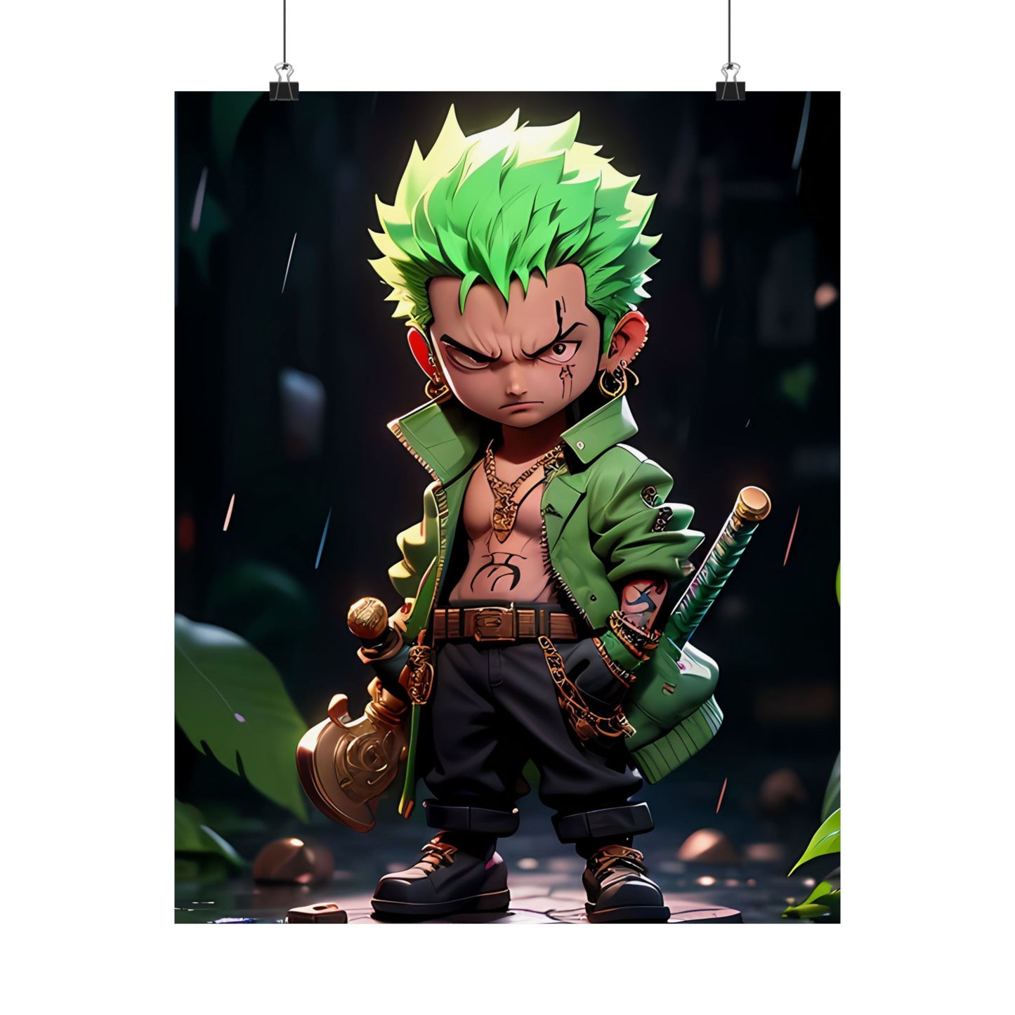 Roronoa Zoro 2.5D Matte Vertical Posters