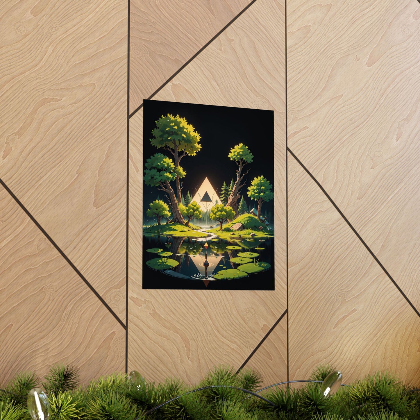 Sacred Forest Light Vertical Posters