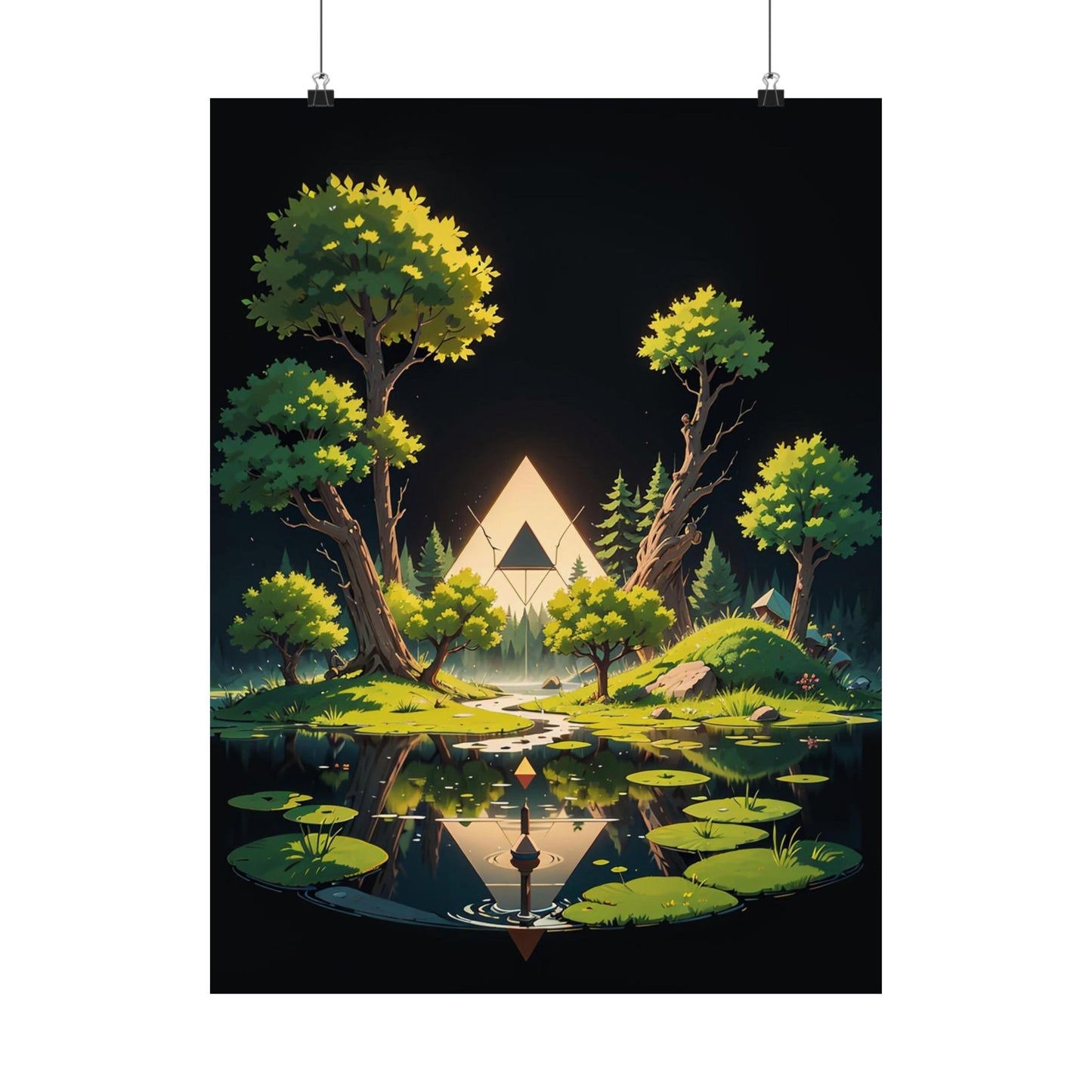 Sacred Forest Light Vertical Posters