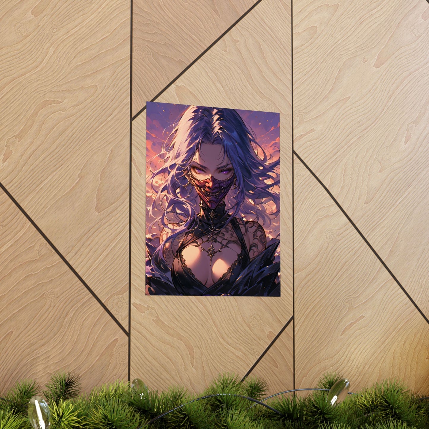 Oni Violet Vertical Posters