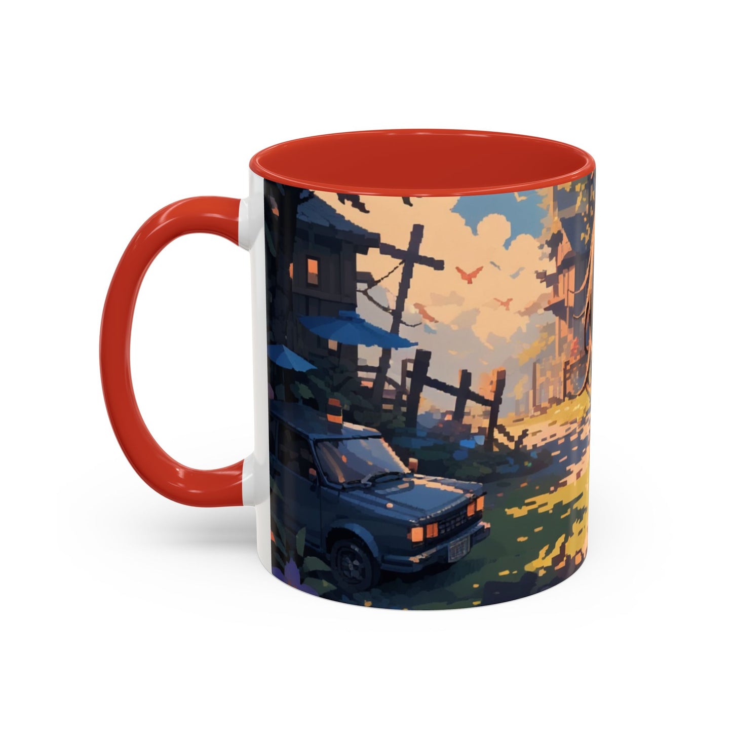 Pixely Chibi Tifa Coffee Mug