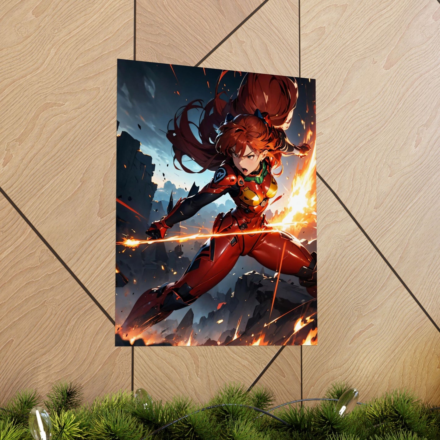 Asuka Soryu 001 Matte Vertical Posters