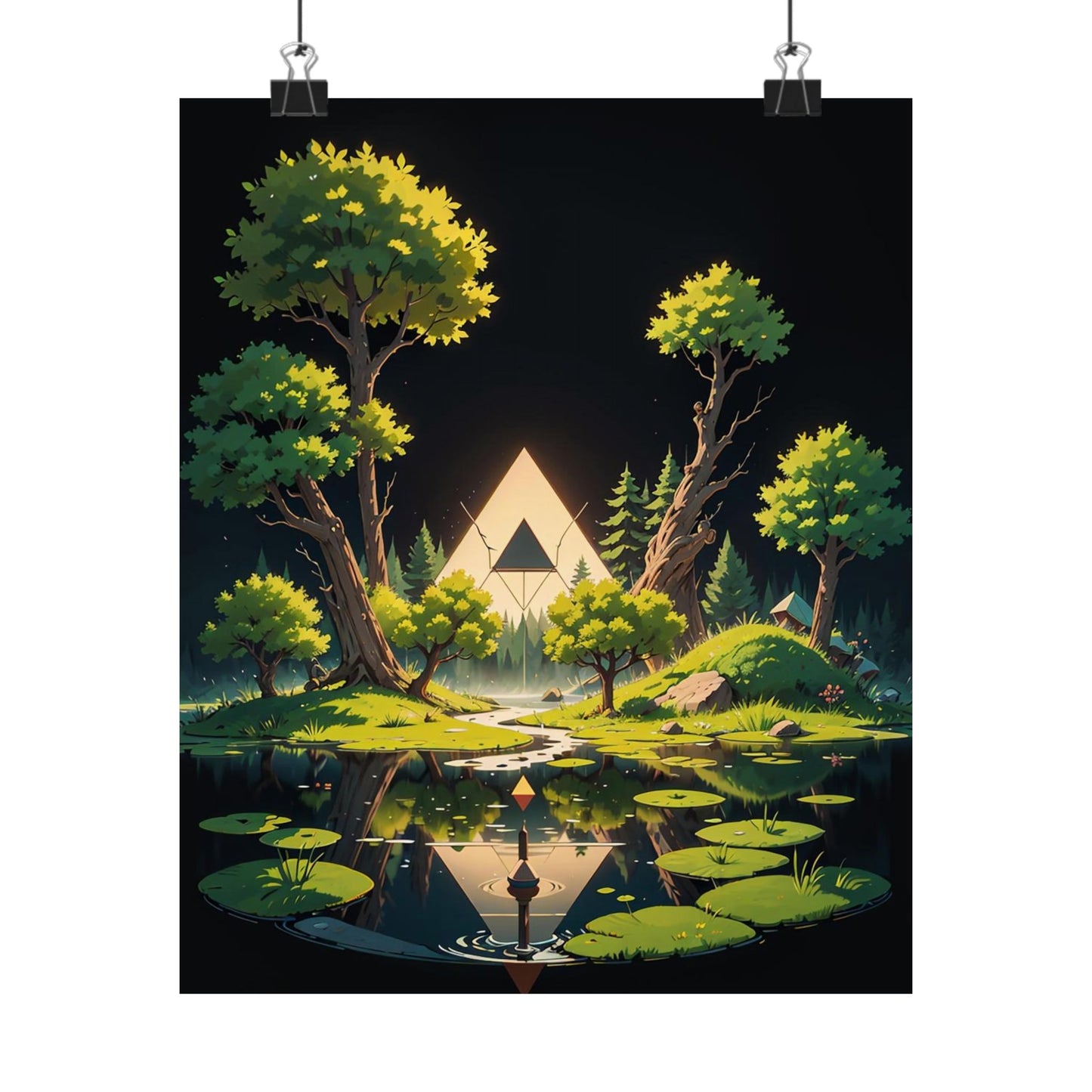 Sacred Forest Light Vertical Posters