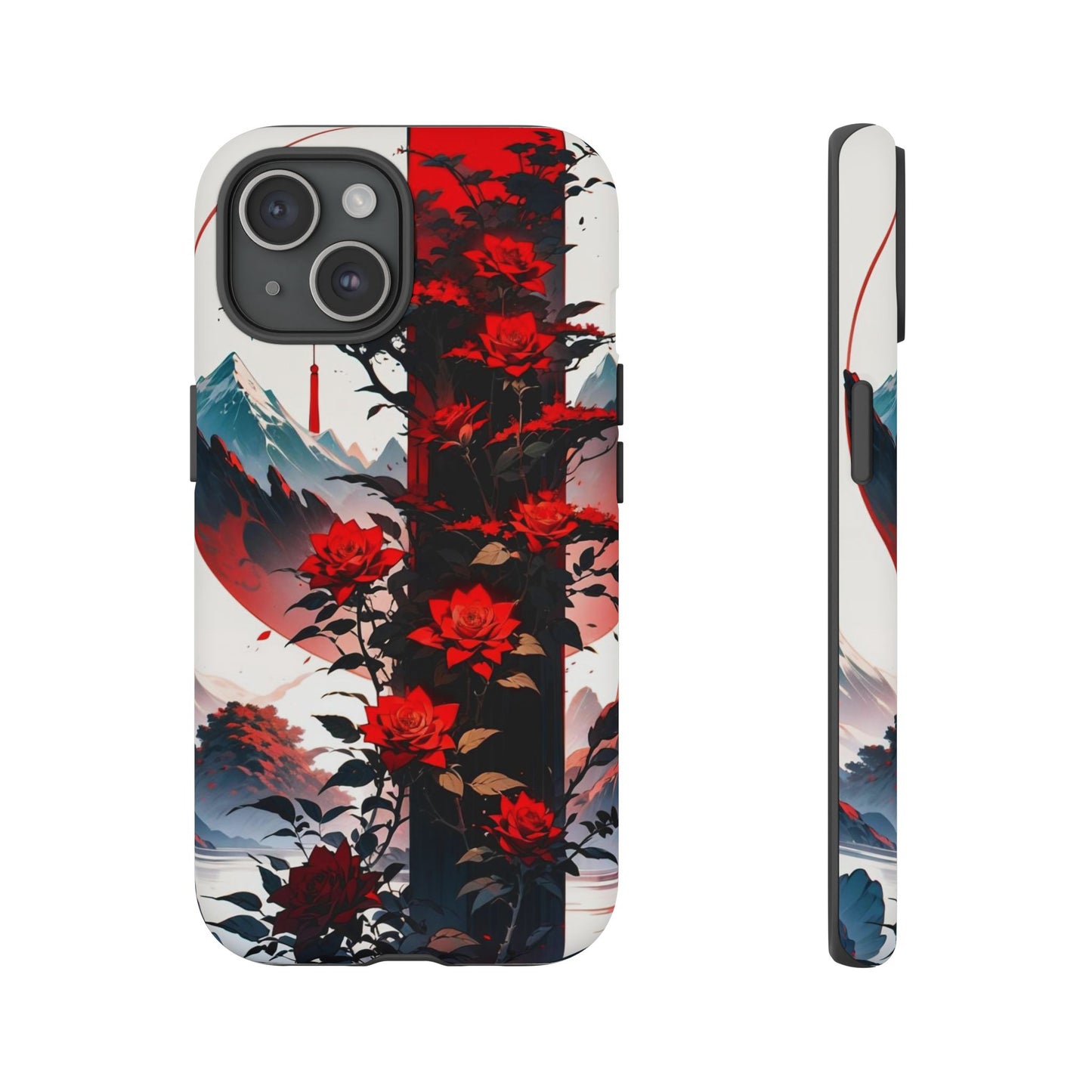 Crimson Bloom Tough Cases