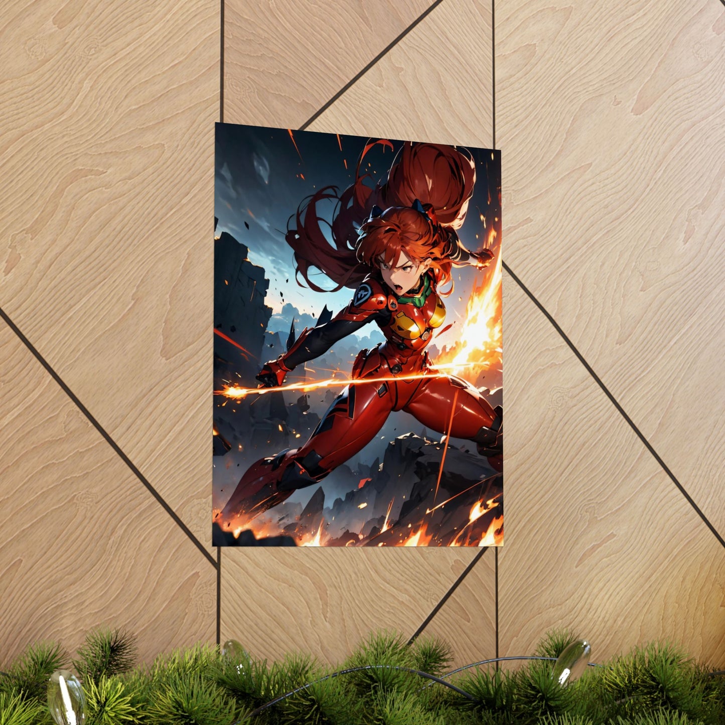 Asuka Soryu 001 Matte Vertical Posters