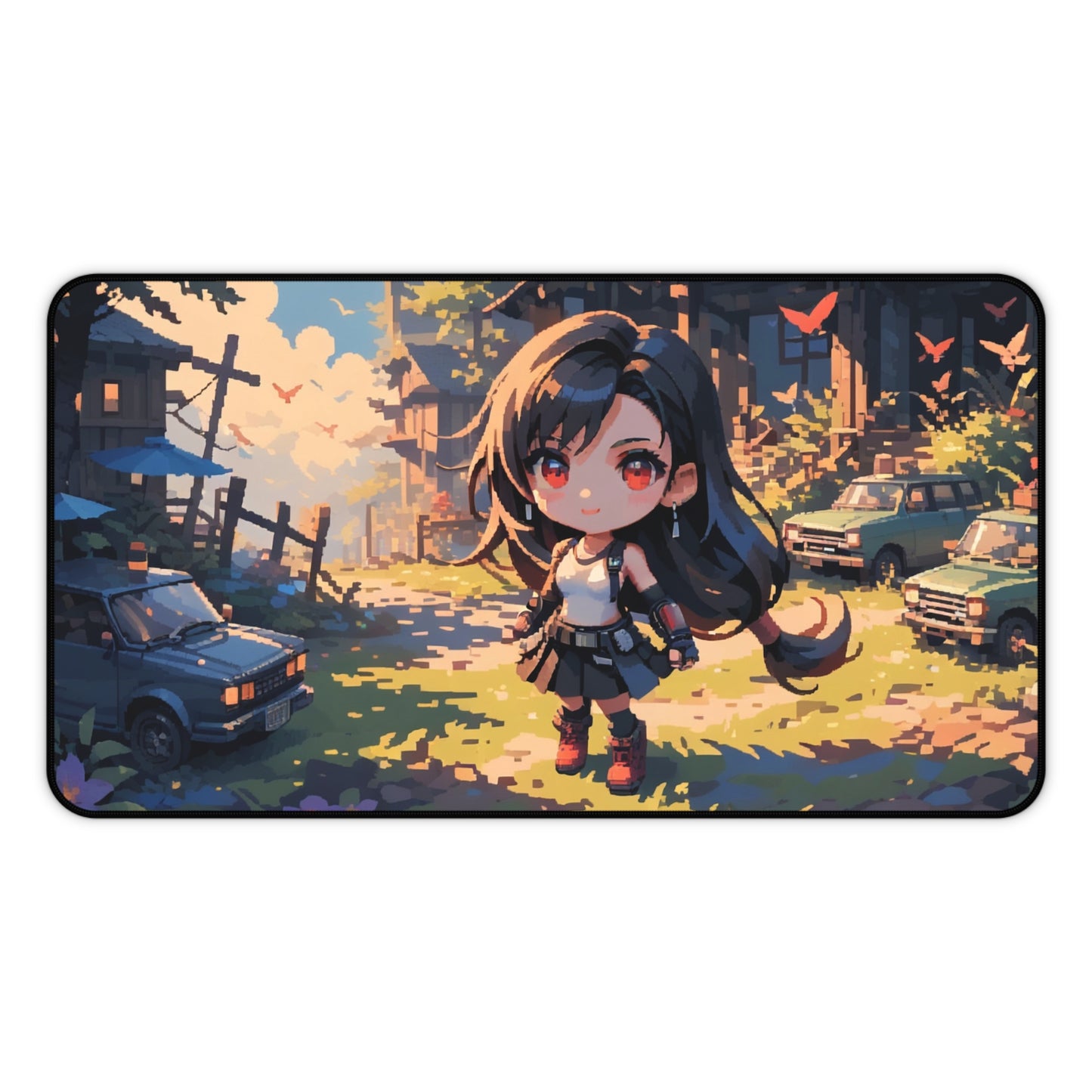 Pixely Chibi Tifa Desk Mat