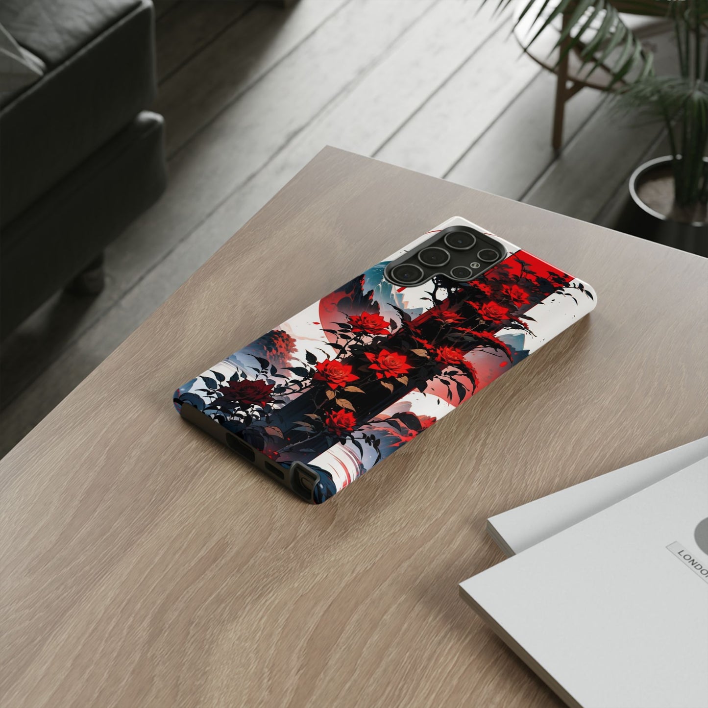 Crimson Bloom Tough Cases