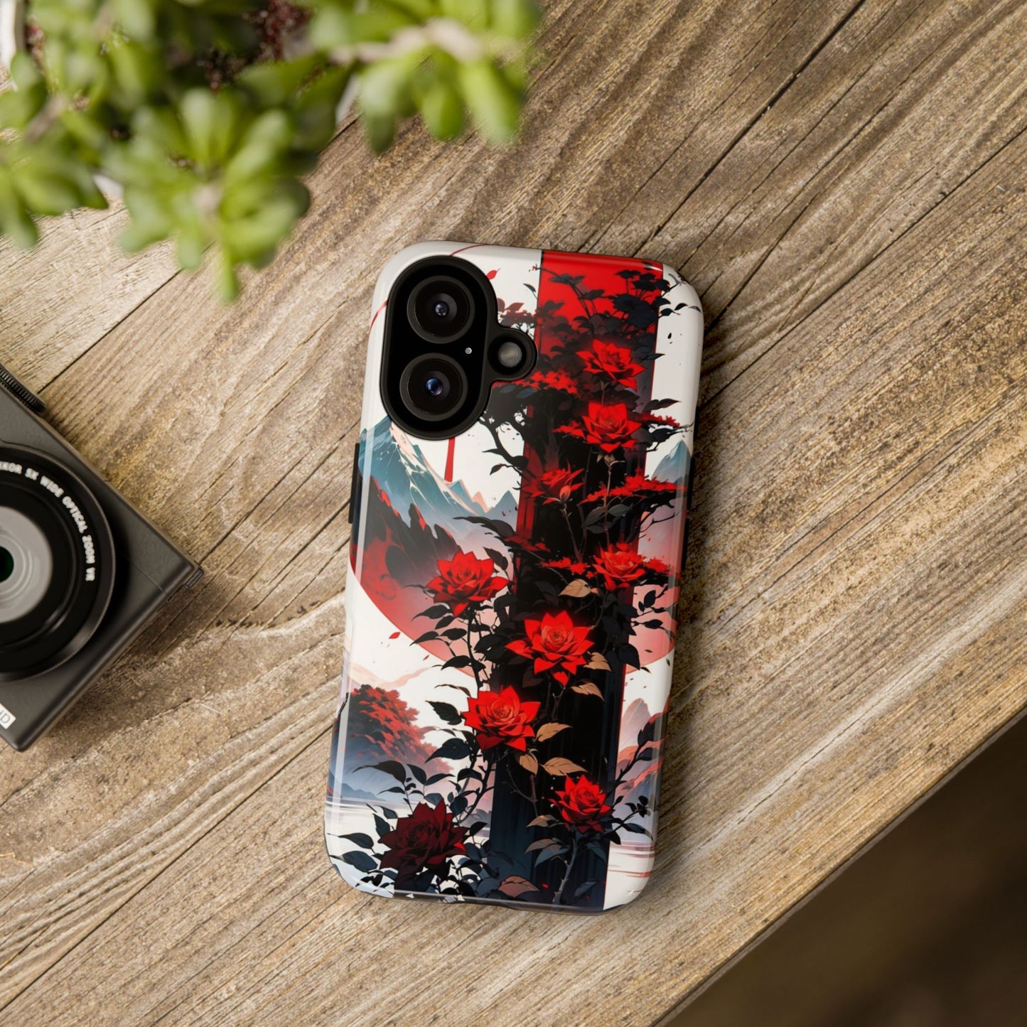 Crimson Bloom Tough Cases