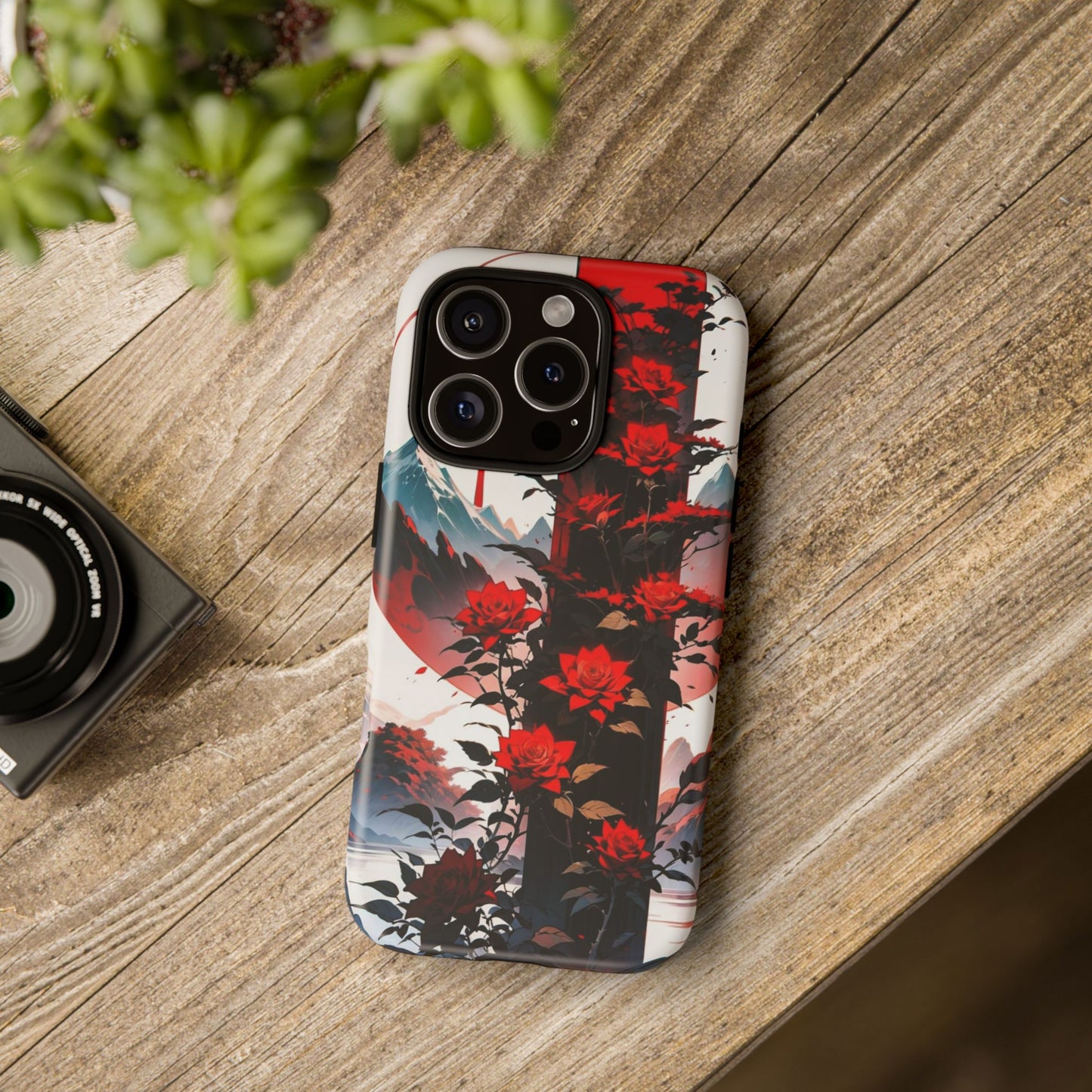 Crimson Bloom Tough Cases