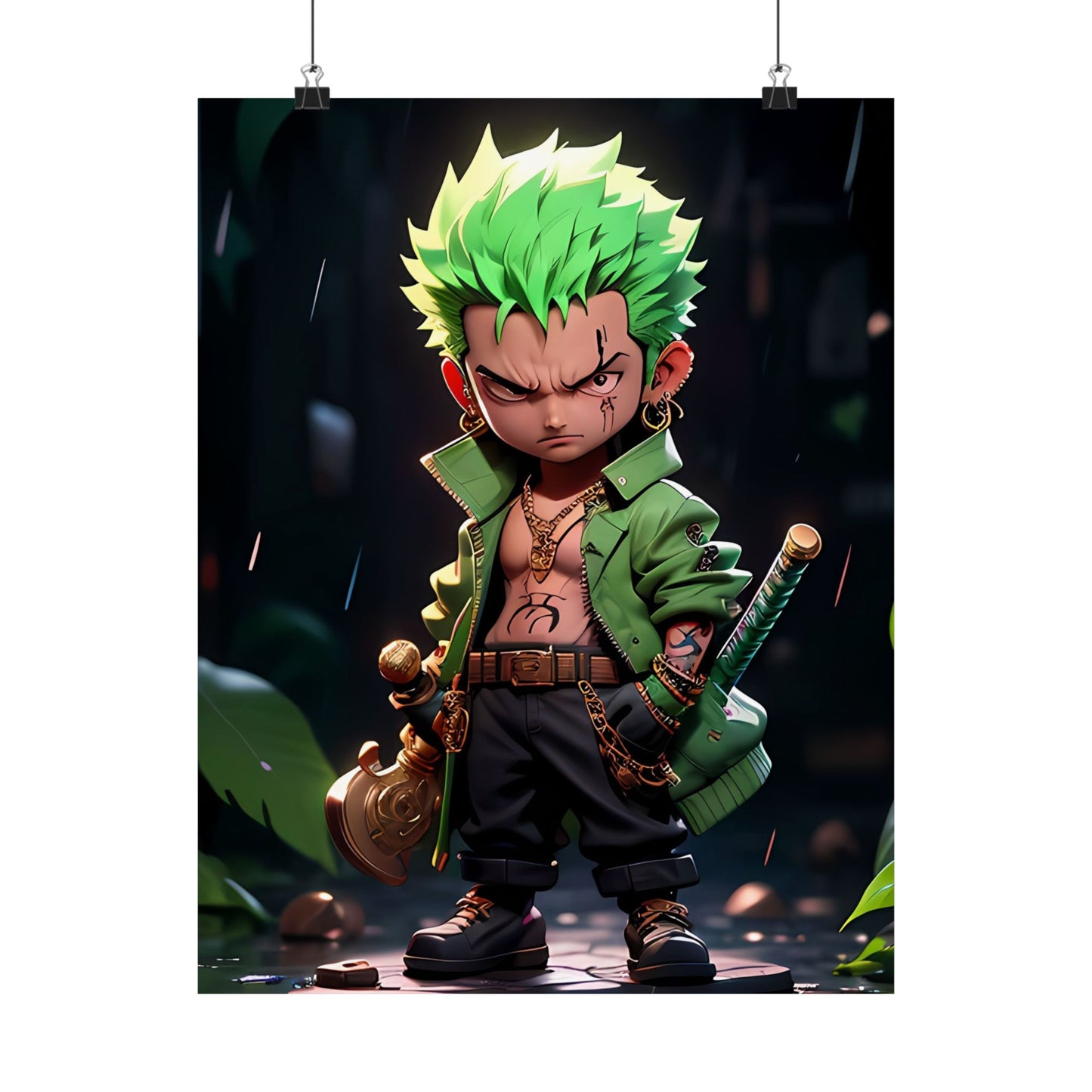 Roronoa Zoro 2.5D Matte Vertical Posters