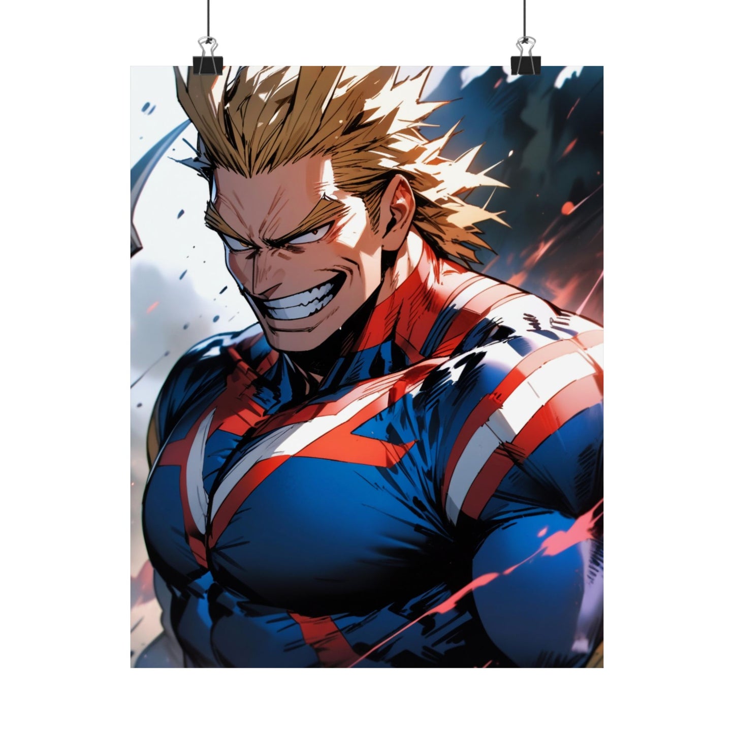 All Might 001 Vertical Posters