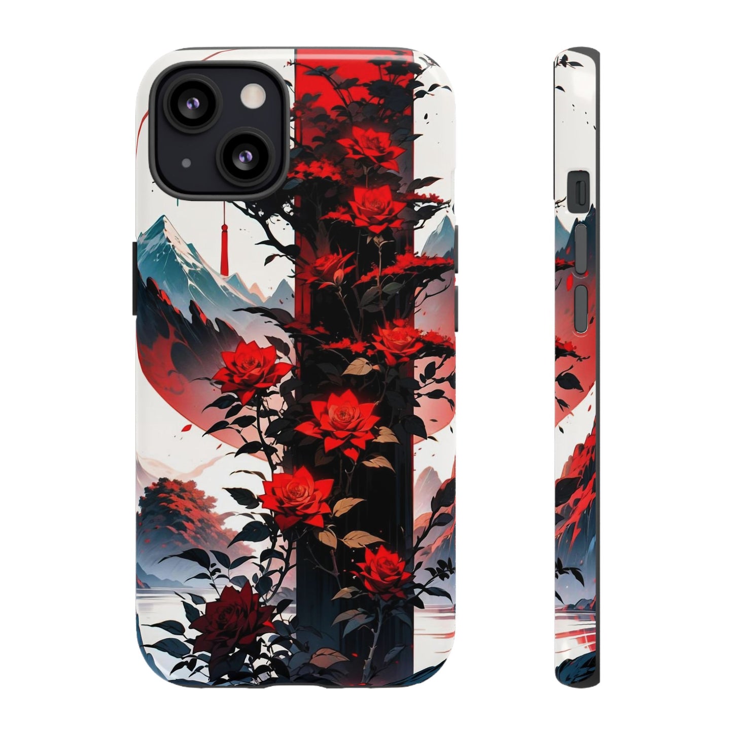 Crimson Bloom Tough Cases