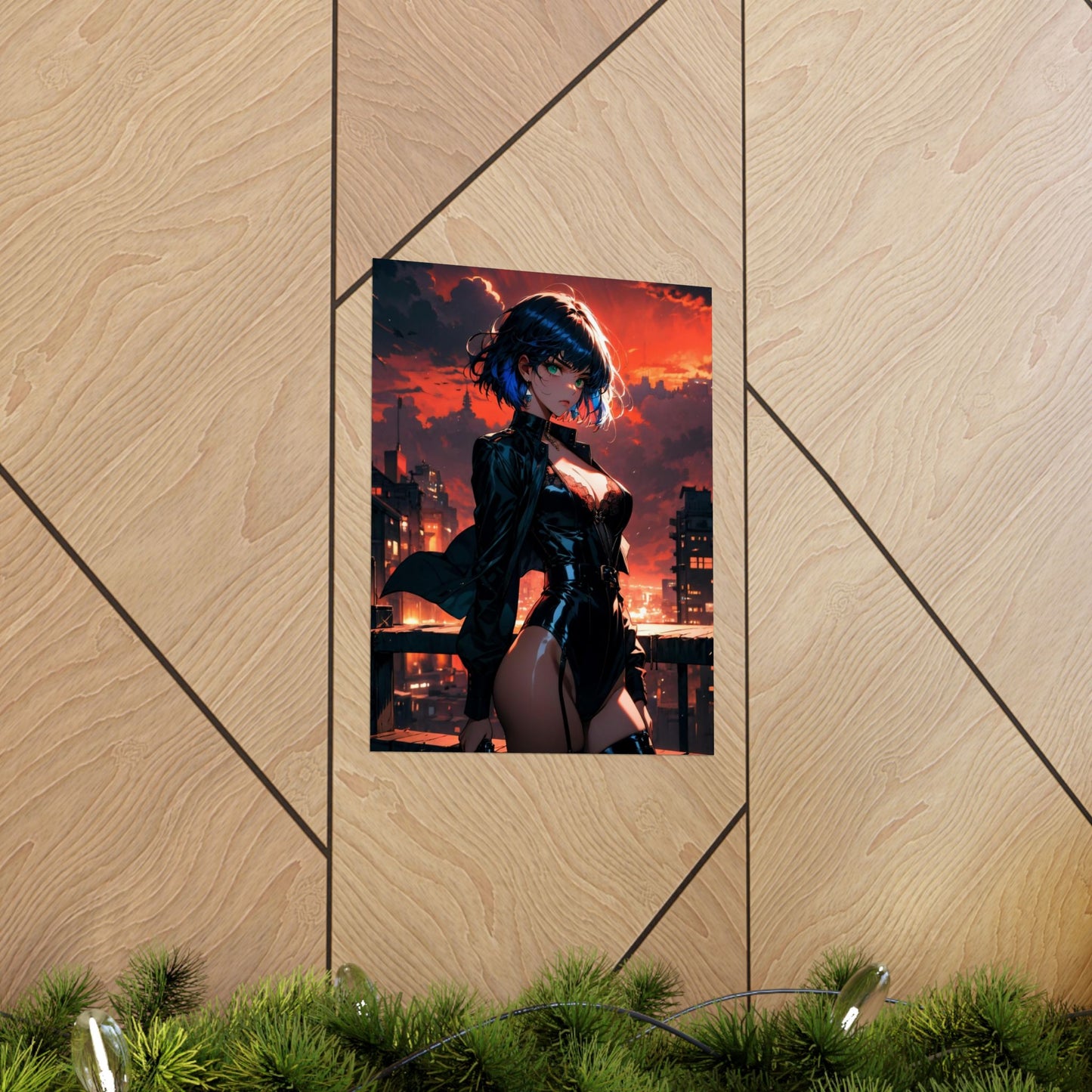Agent Blue Matte Vertical Posters
