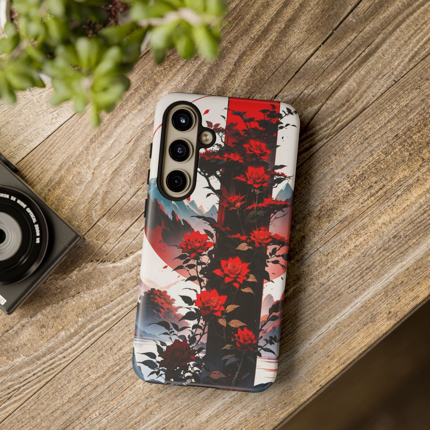 Crimson Bloom Tough Cases