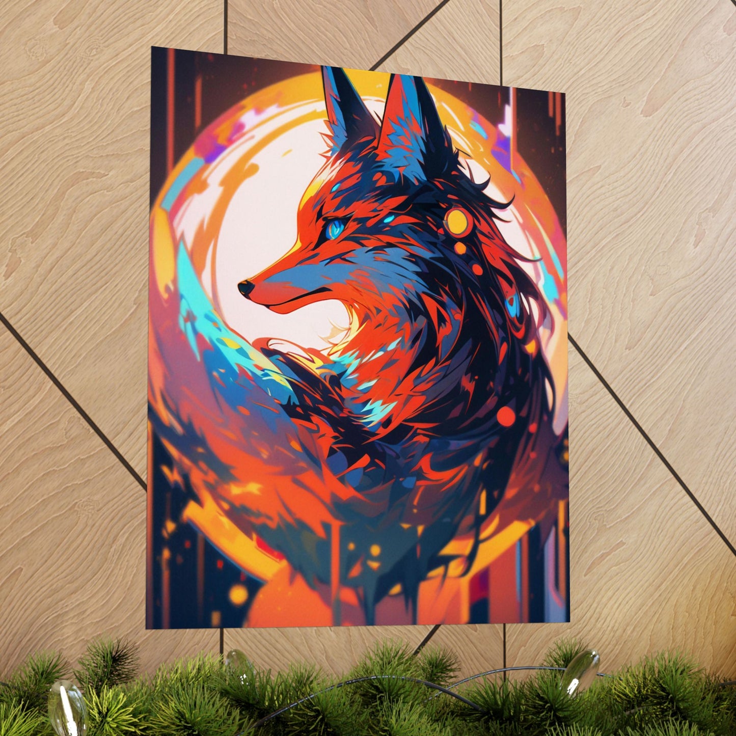 Bright Fox Vertical Posters