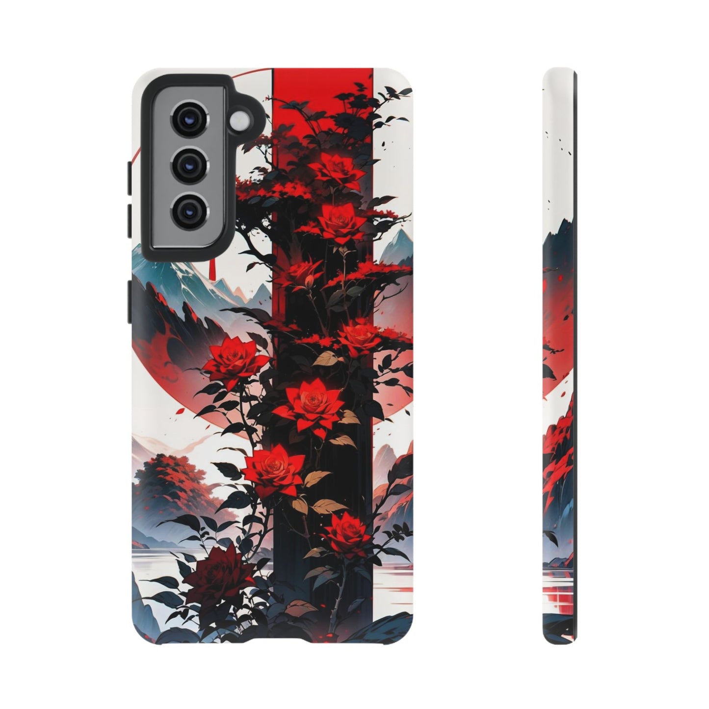 Crimson Bloom Tough Cases