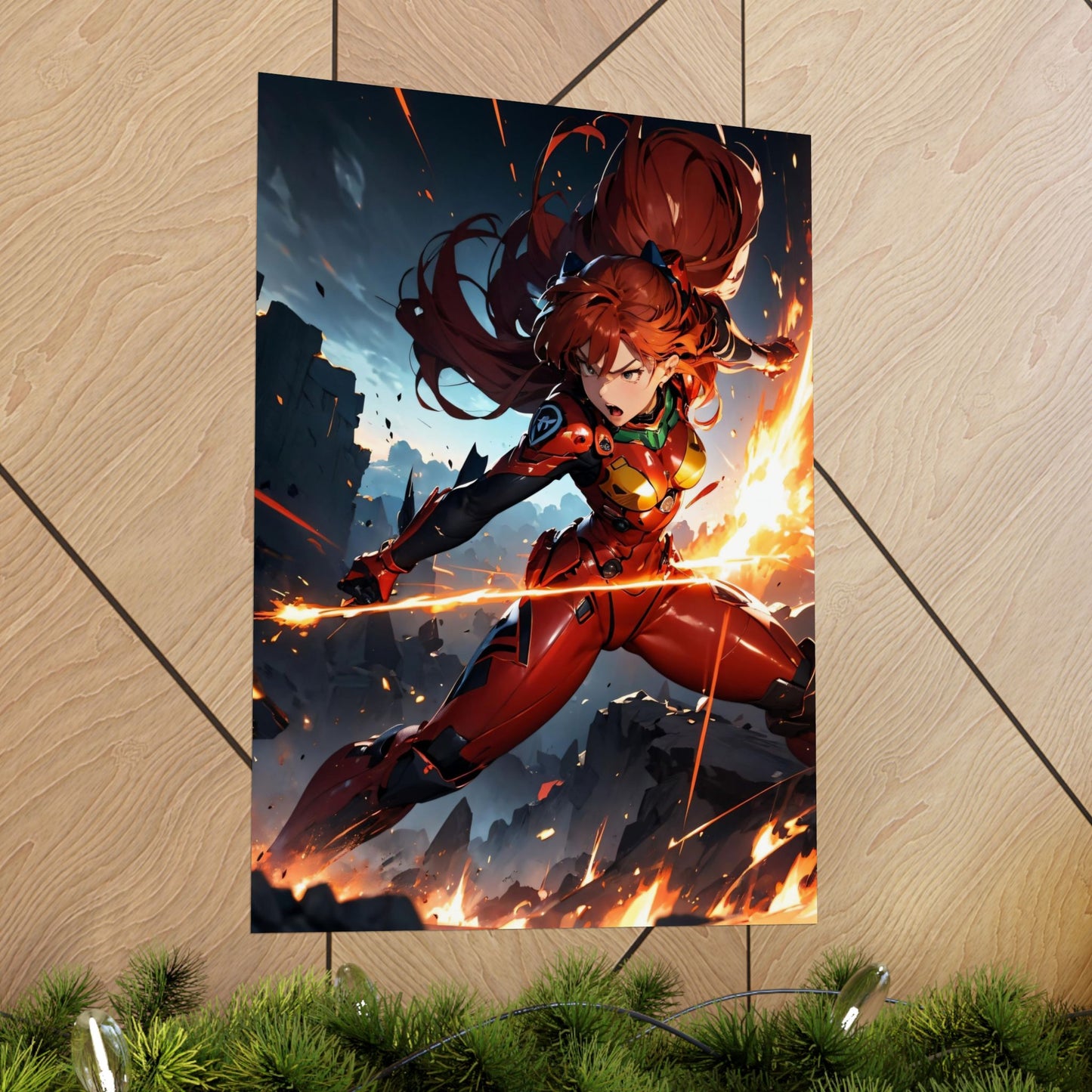 Asuka Soryu 001 Matte Vertical Posters
