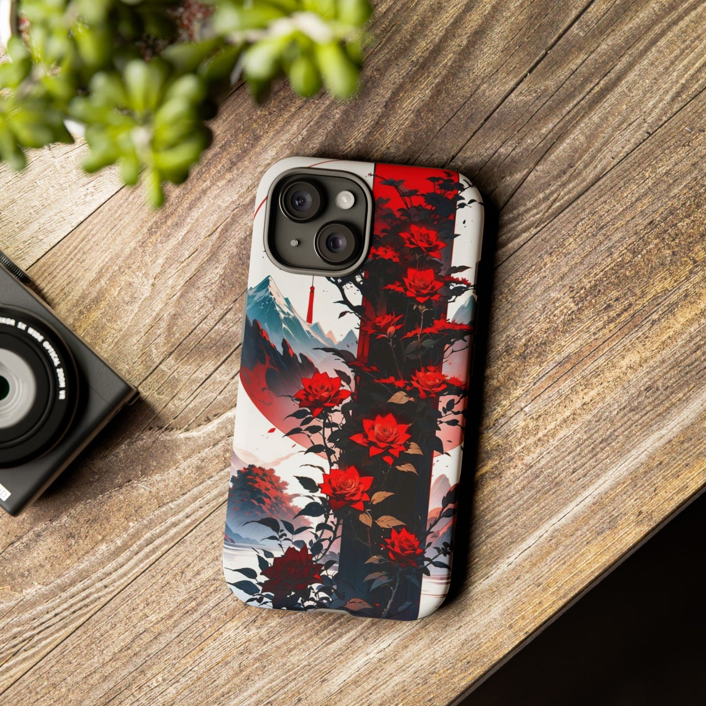 Crimson Bloom Tough Cases
