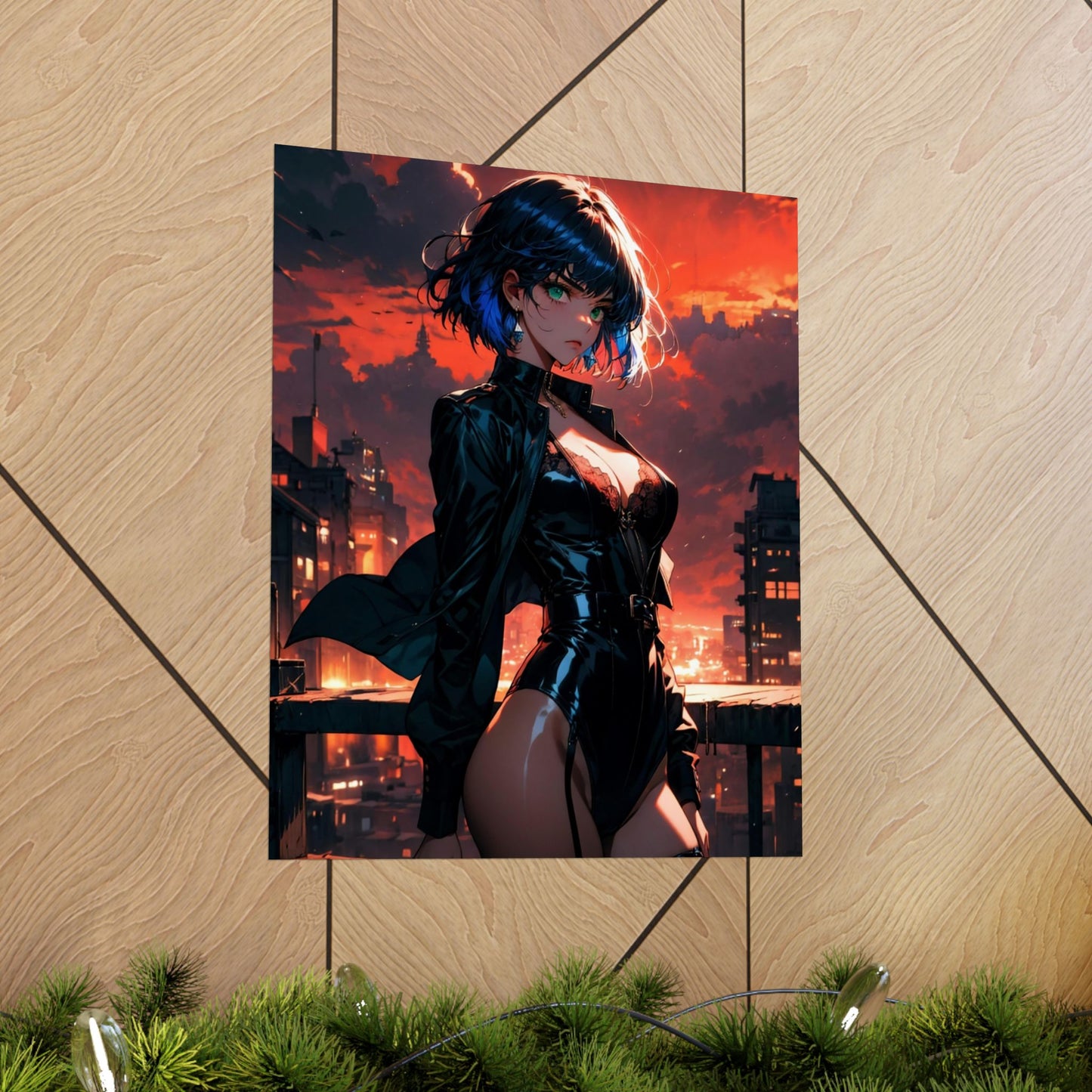 Agent Blue Matte Vertical Posters