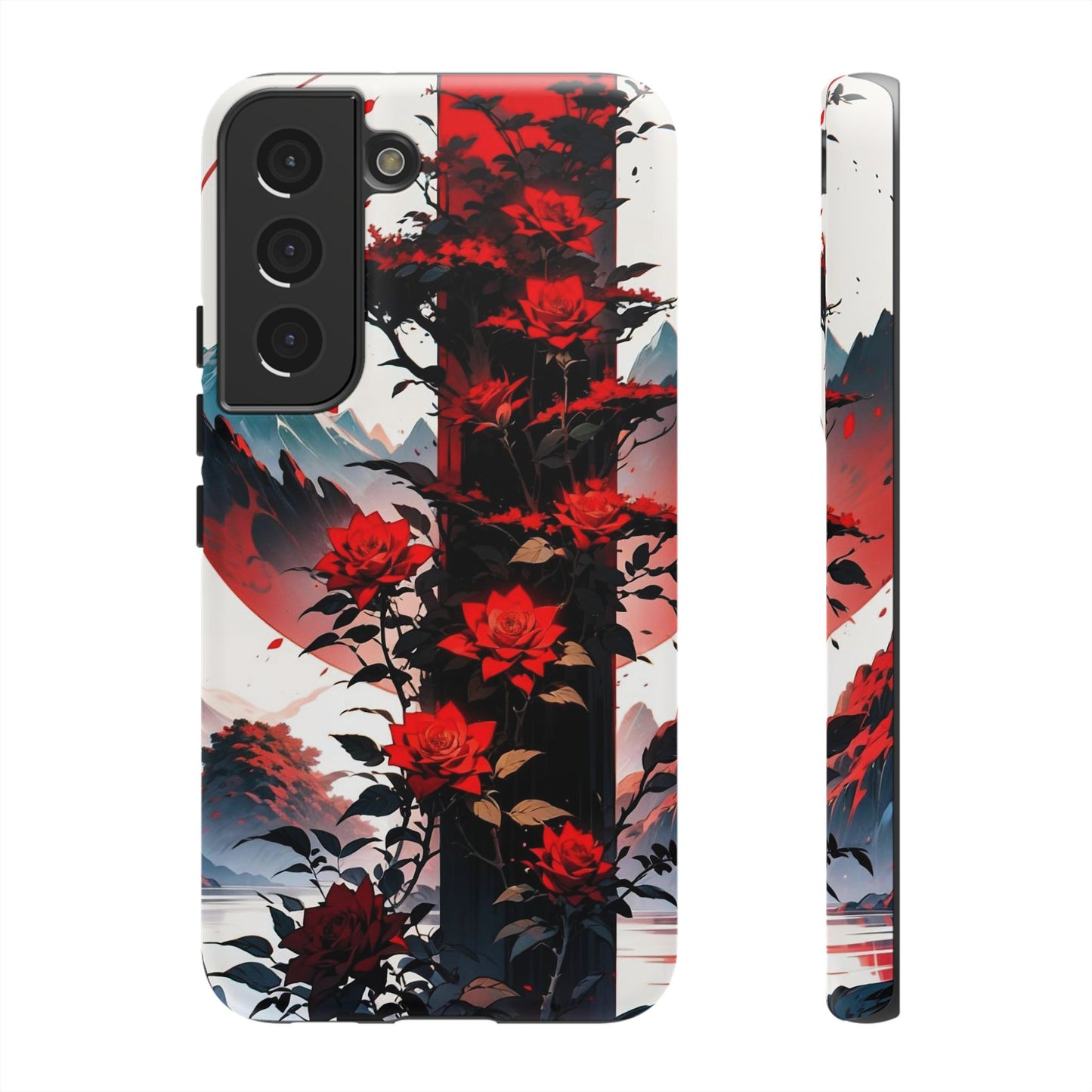 Crimson Bloom Tough Cases