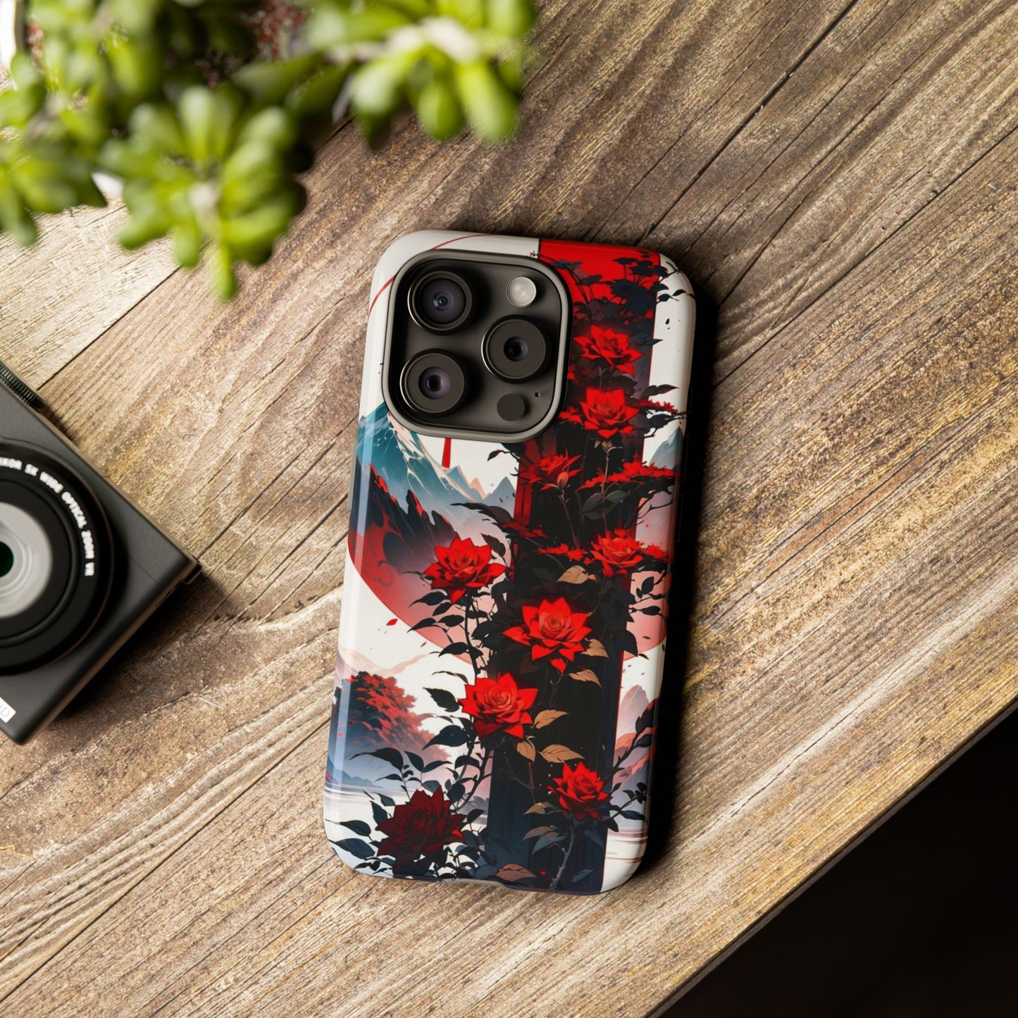 Crimson Bloom Tough Cases