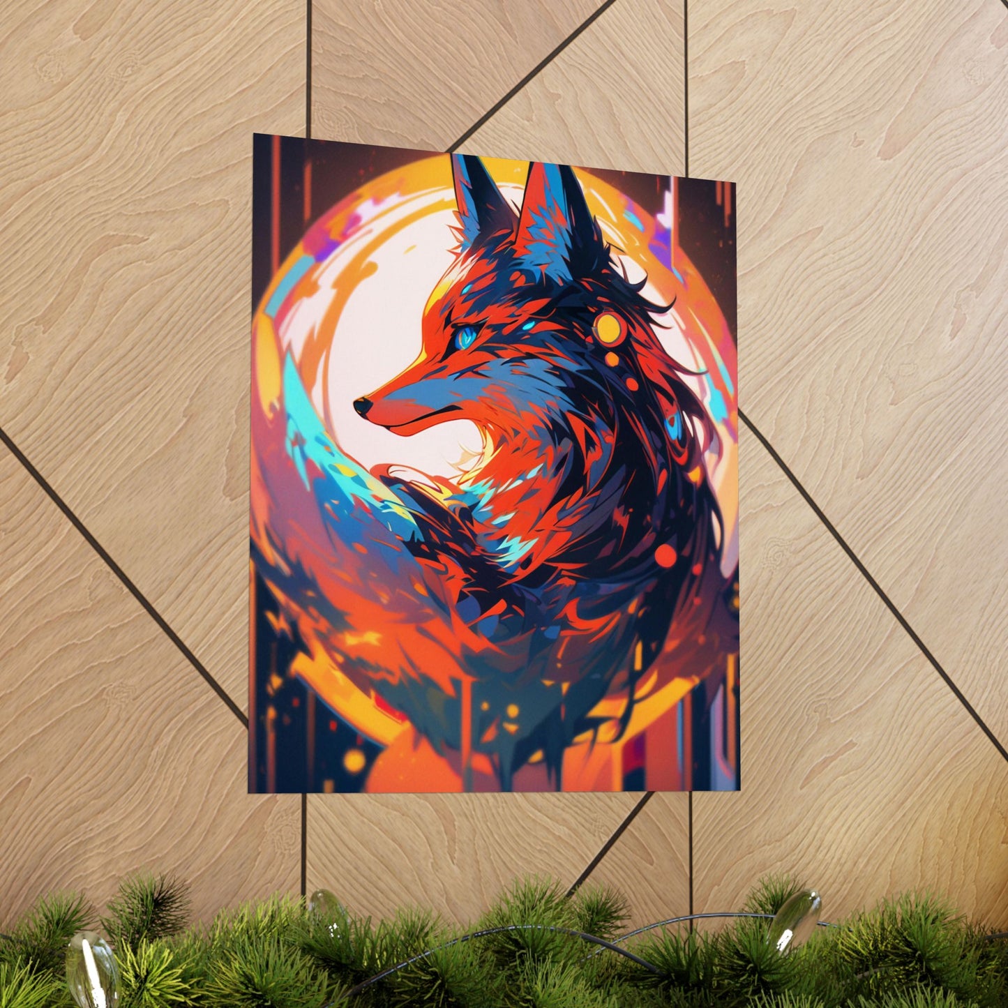 Bright Fox Vertical Posters