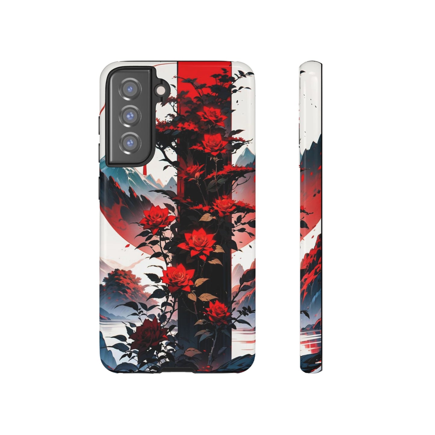Crimson Bloom Tough Cases