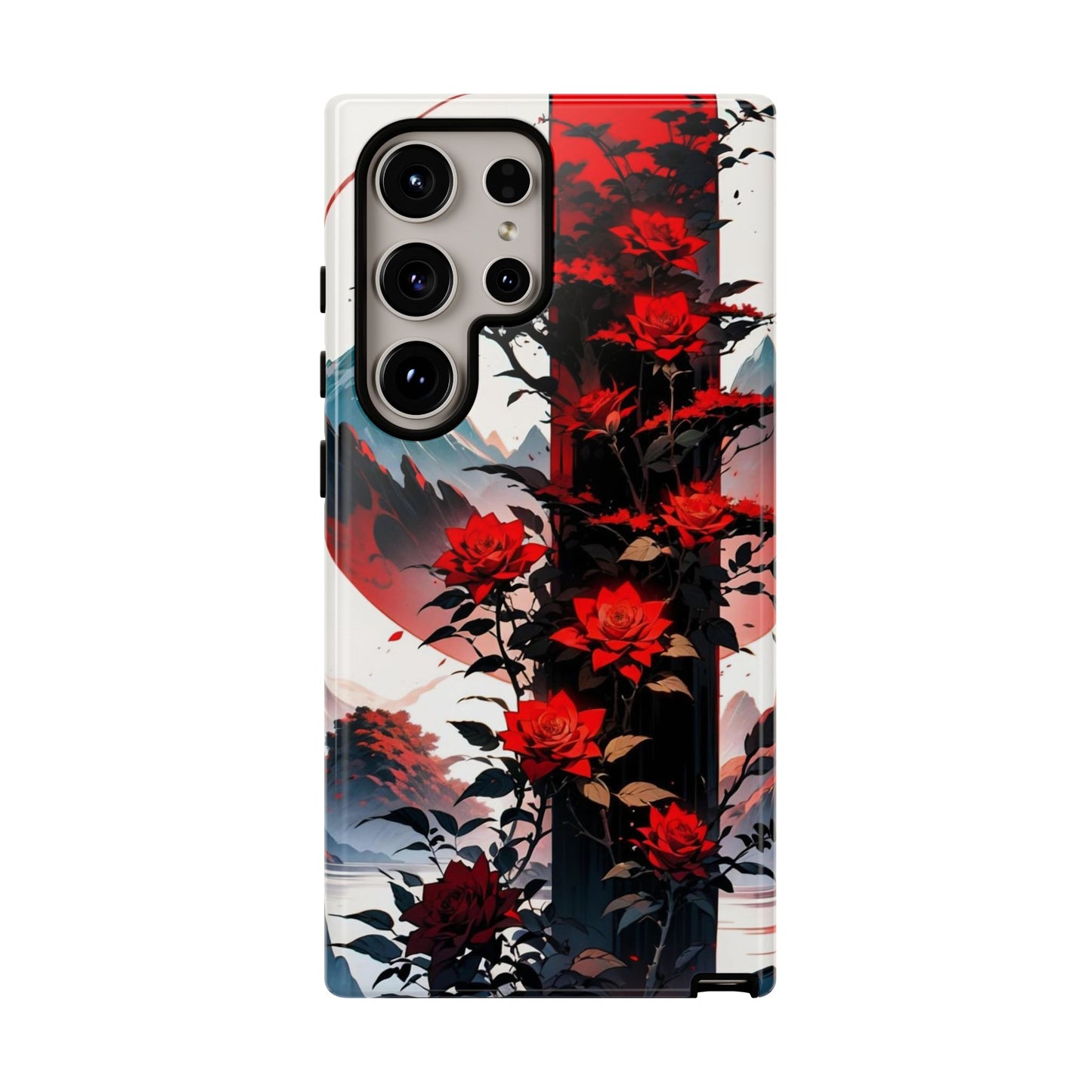Crimson Bloom Tough Cases