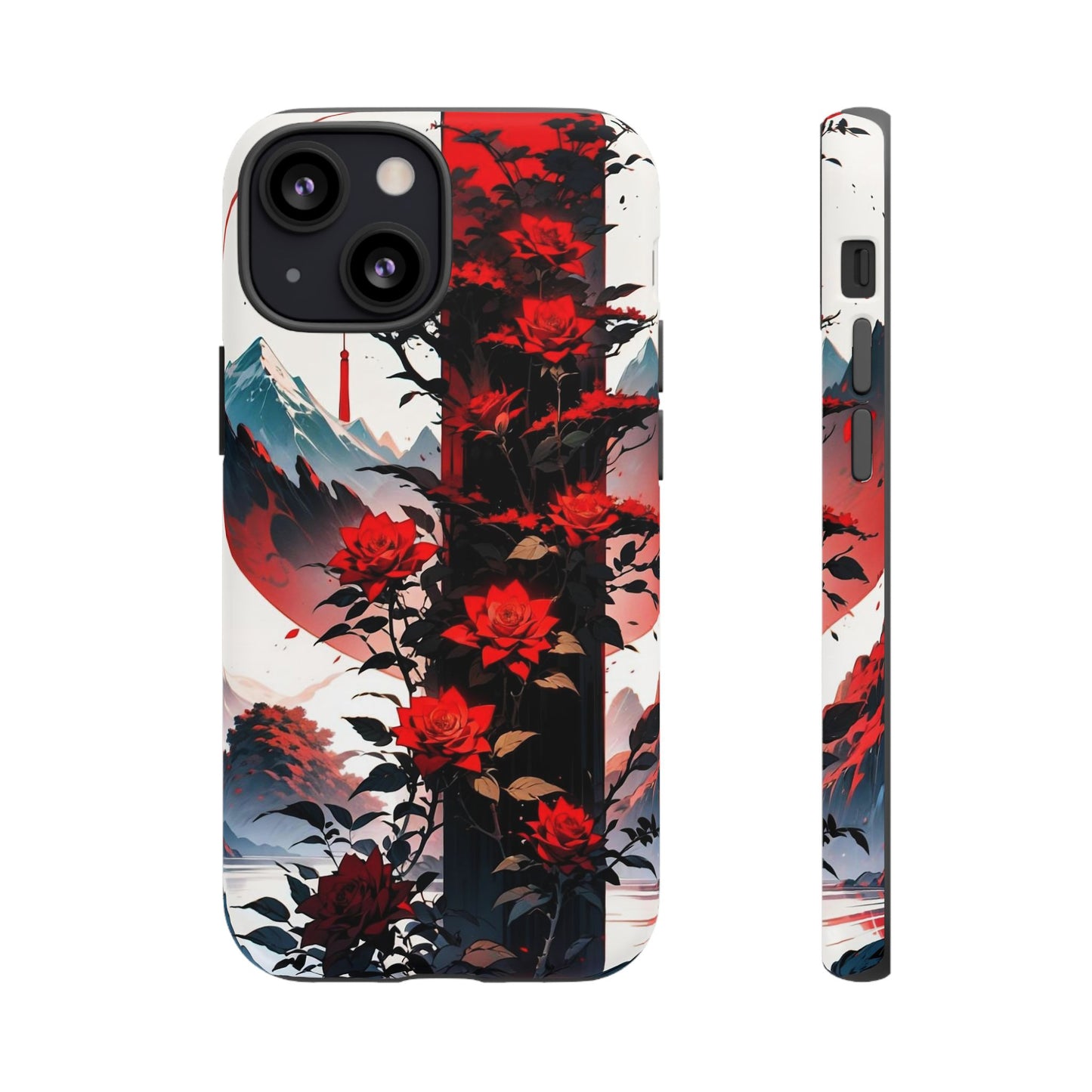 Crimson Bloom Tough Cases