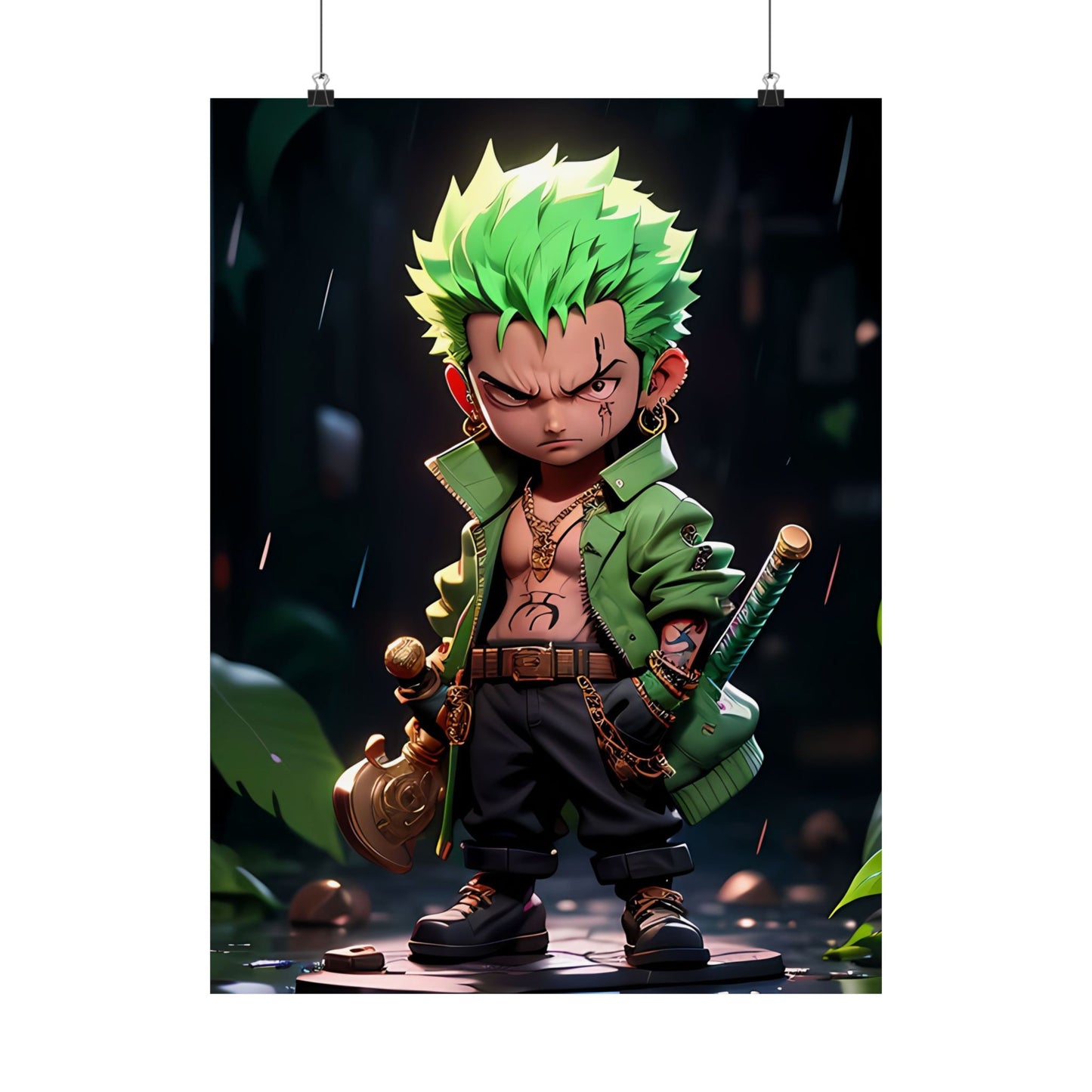 Roronoa Zoro 2.5D Matte Vertical Posters