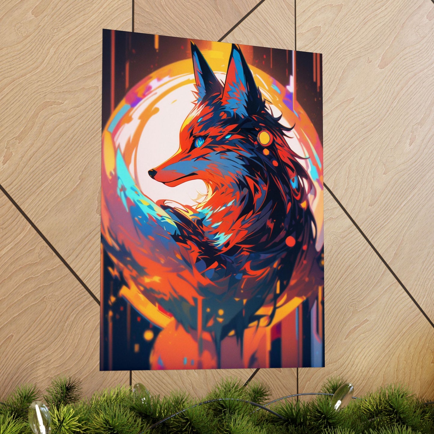 Bright Fox Vertical Posters