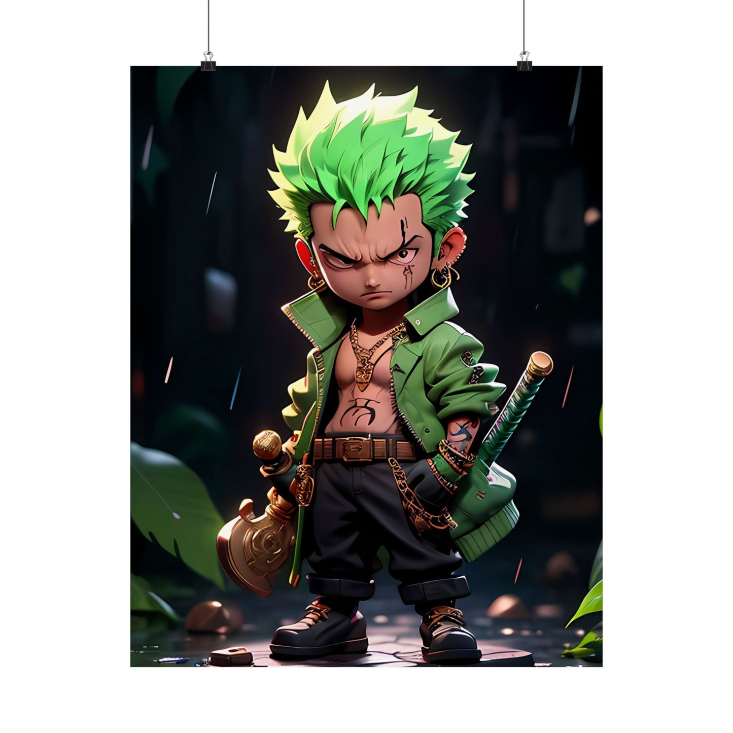 Roronoa Zoro 2.5D Matte Vertical Posters