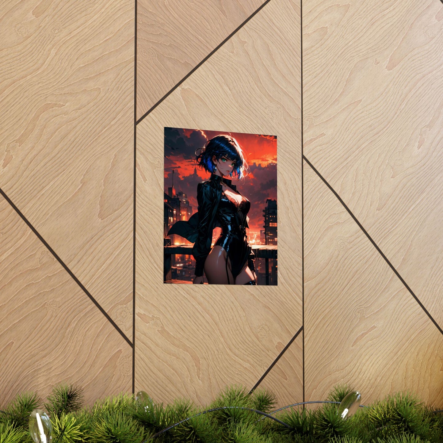 Agent Blue Matte Vertical Posters