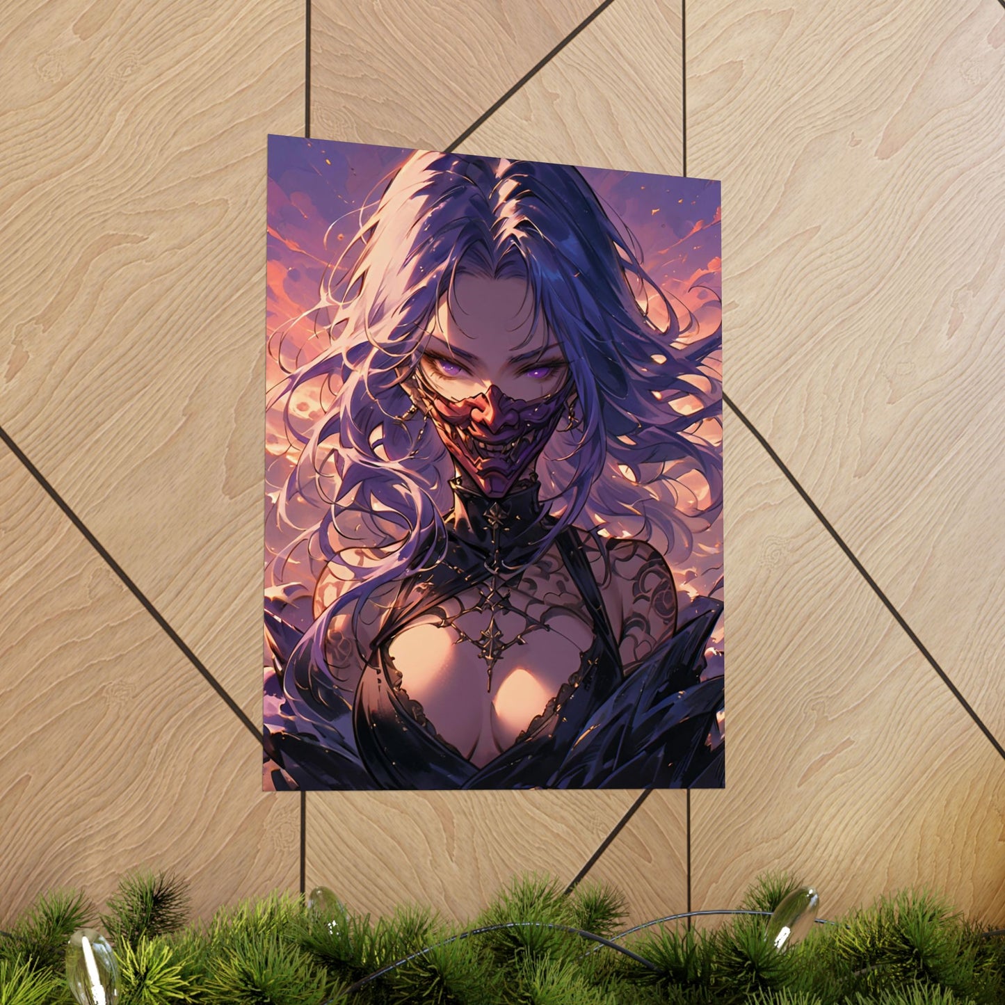 Oni Violet Vertical Posters