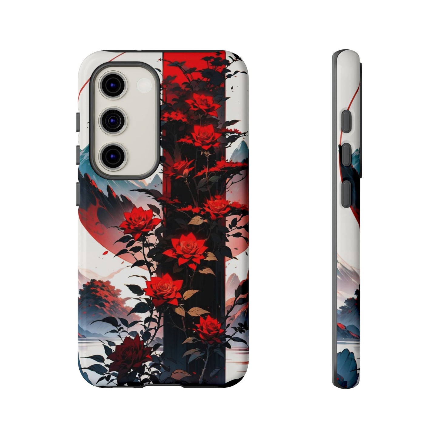 Crimson Bloom Tough Cases