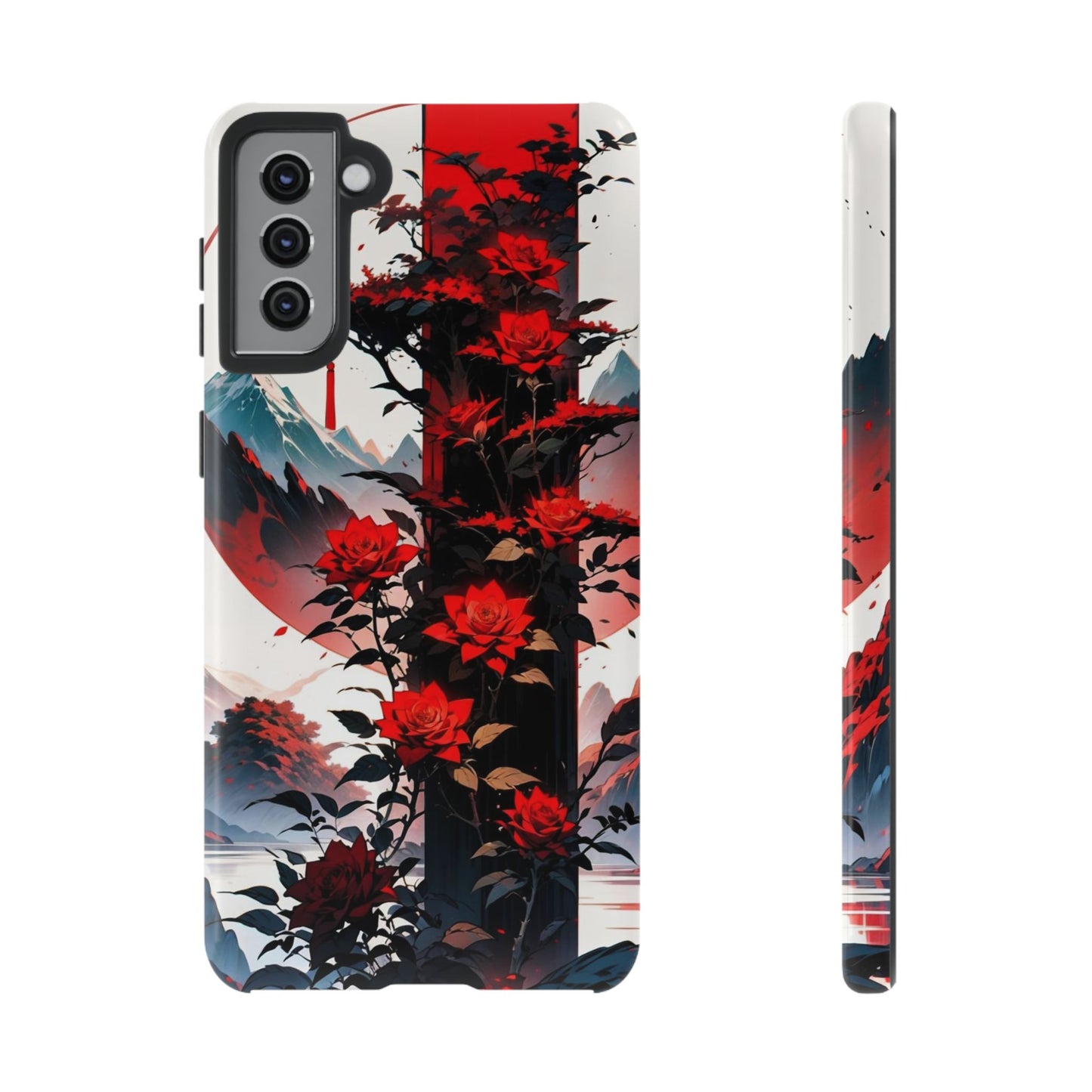 Crimson Bloom Tough Cases