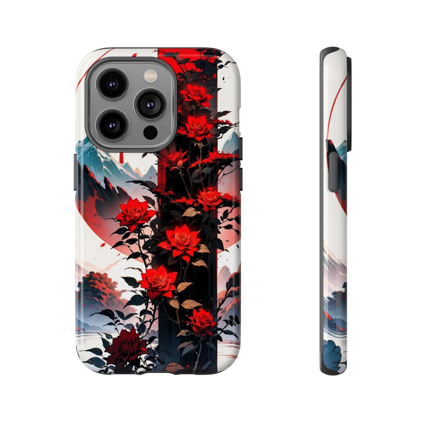 Crimson Bloom Tough Cases